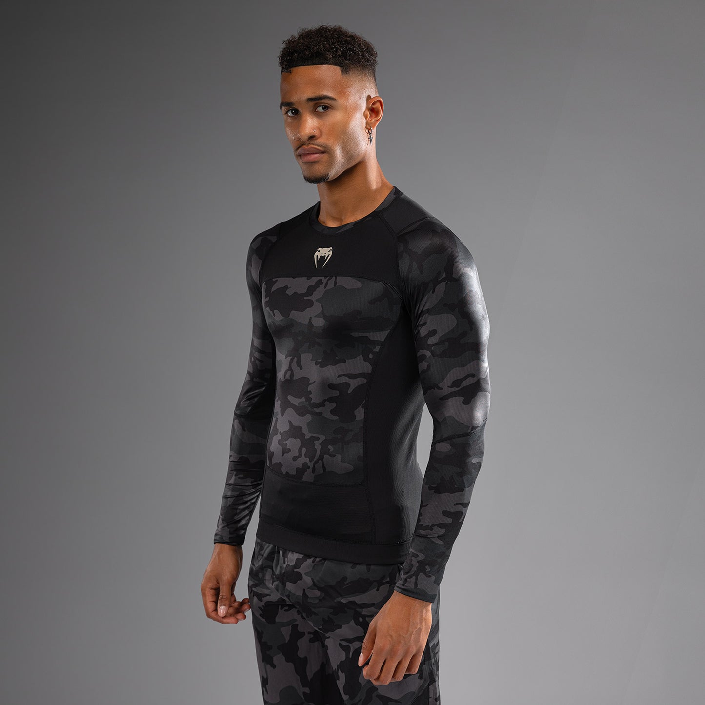 Venum G-Fit Air Rashguard de Manga Larga para Hombre - Camuflaje Urbano Digital