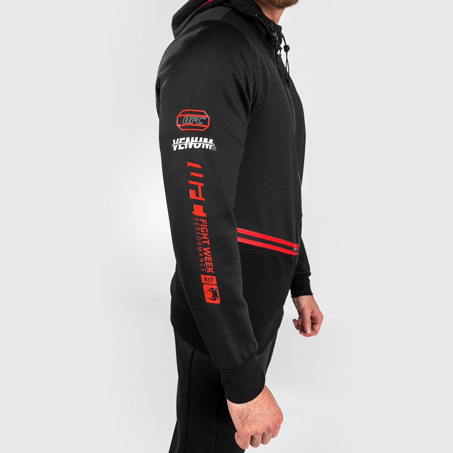 UFC Adrenaline by Venum Fight Week Sudadera con cremallera para Hombre - Negra