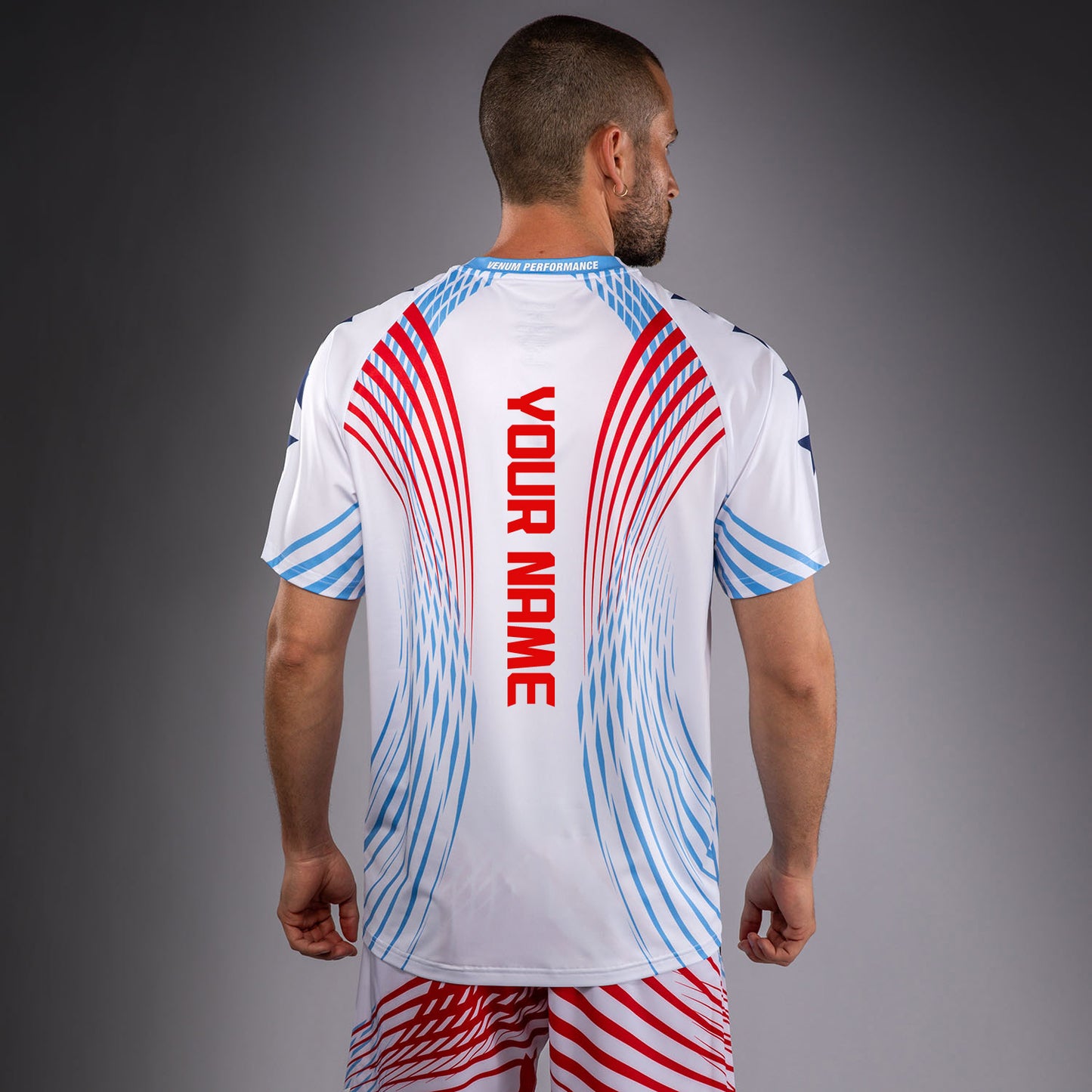 Official UFC Freedom 250 by Venum Personalizado Authentic Fight Night Walkout Jersey para hombre - Blanco