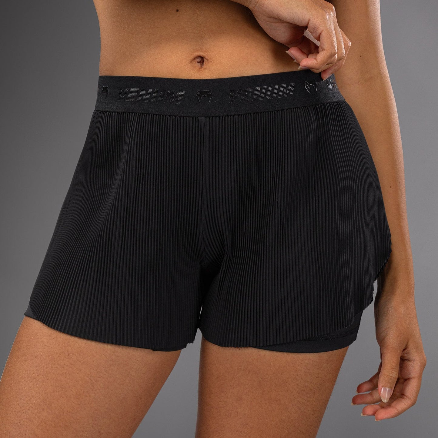 Venum Flowfit Pantalones Cortos de Entrenamiento Mujer - Negro