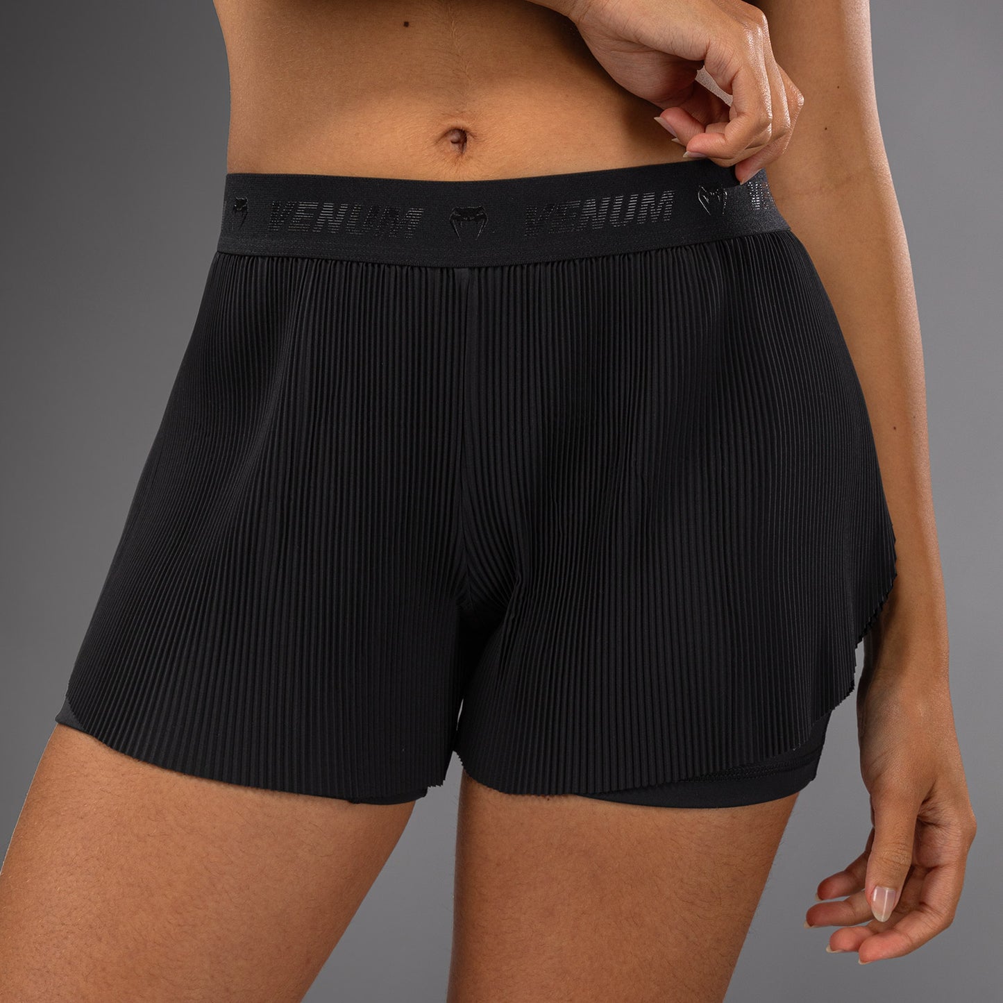 Venum Flowfit Pantalones Cortos de Entrenamiento Mujer - Negro