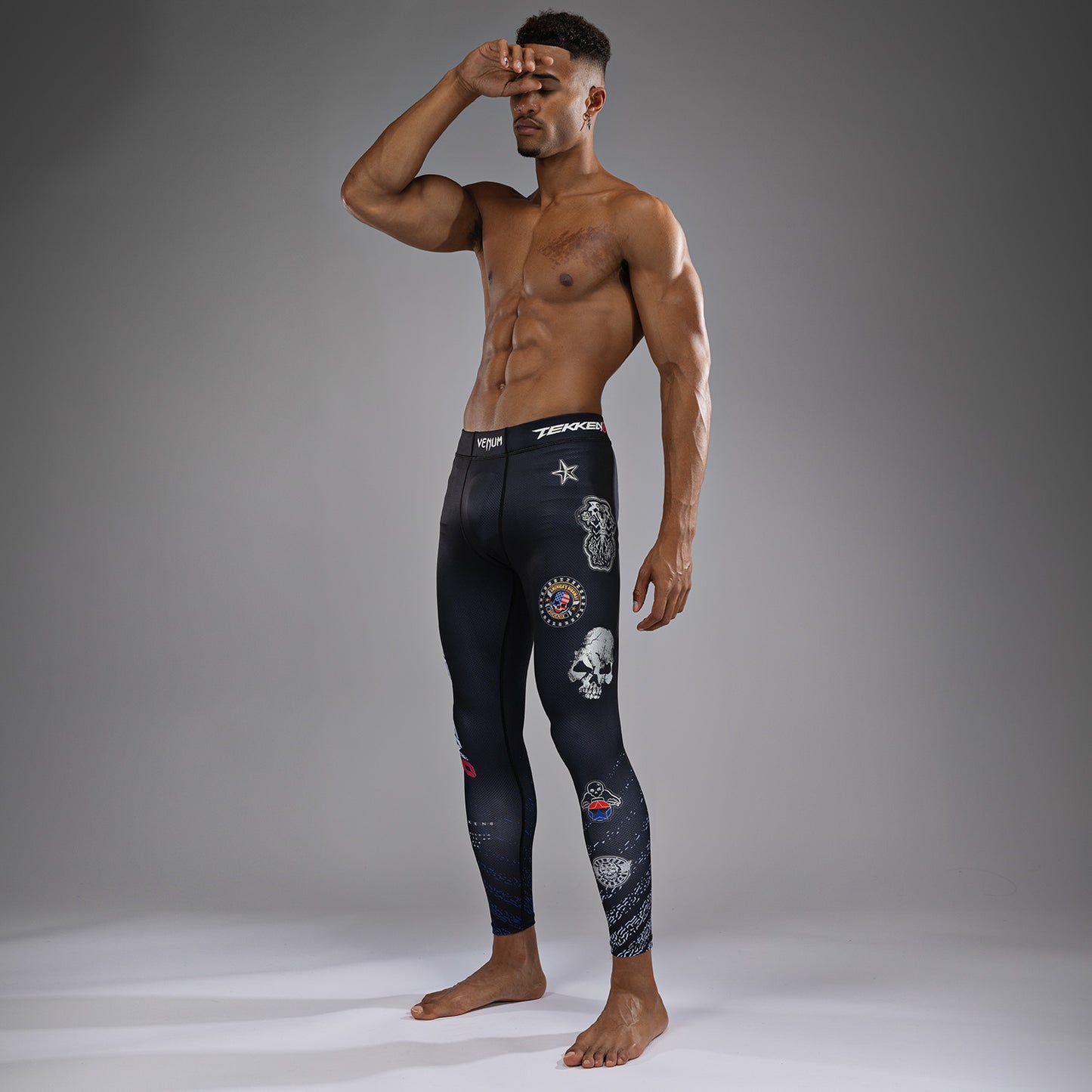 Venum x TEKKEN 8 - Paul Phoenix Mallas - Negro/Azul