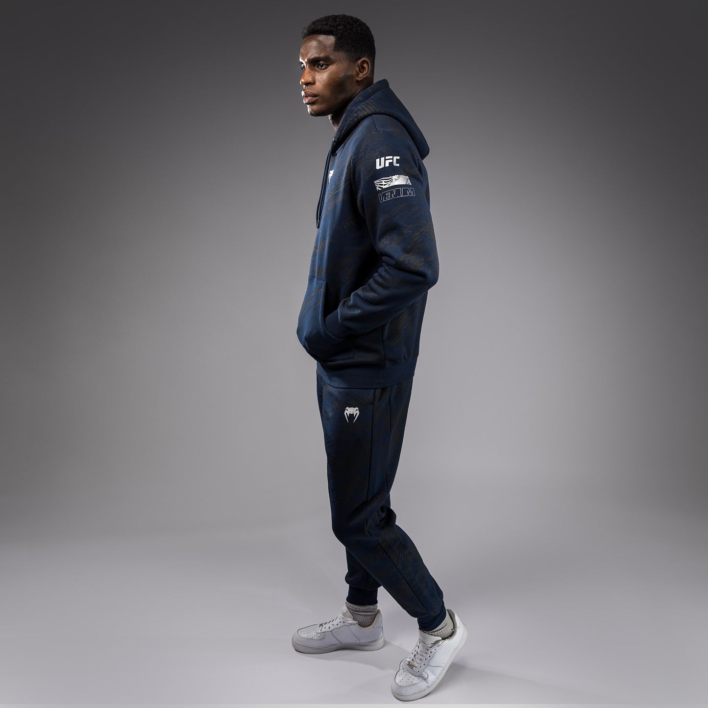 UFC Fusion by Venum Fight Week Sudadera con Capucha para Hombre - Azul oceánico