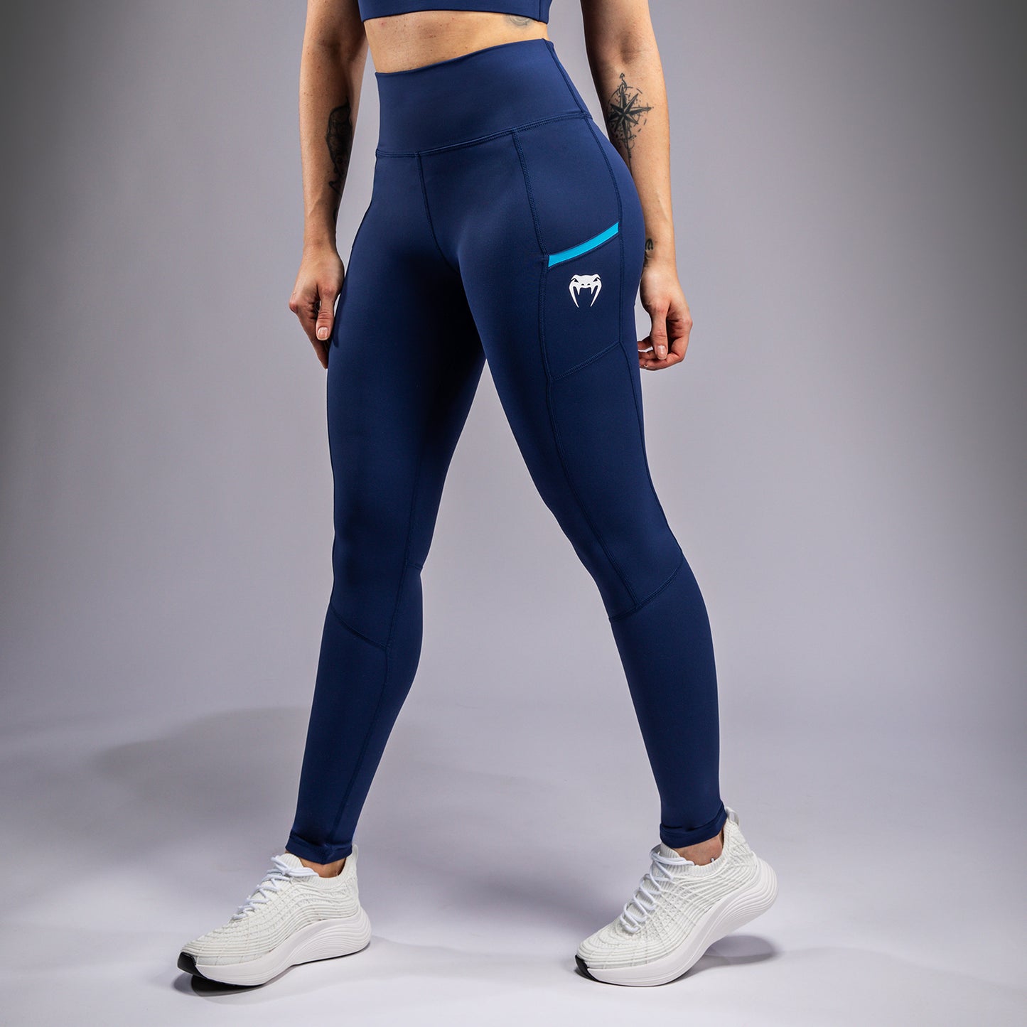 Venum x Top Rank Original Leggings Largas para Mujer - Azul Marino