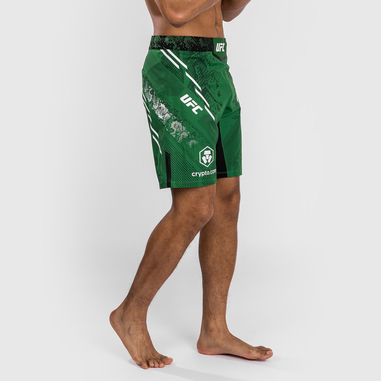 UFC Adrenaline by Venum Personalized Authentic Fight Night Pantalón Corto de Lucha para Hombre - Corte Largo - Amarillo