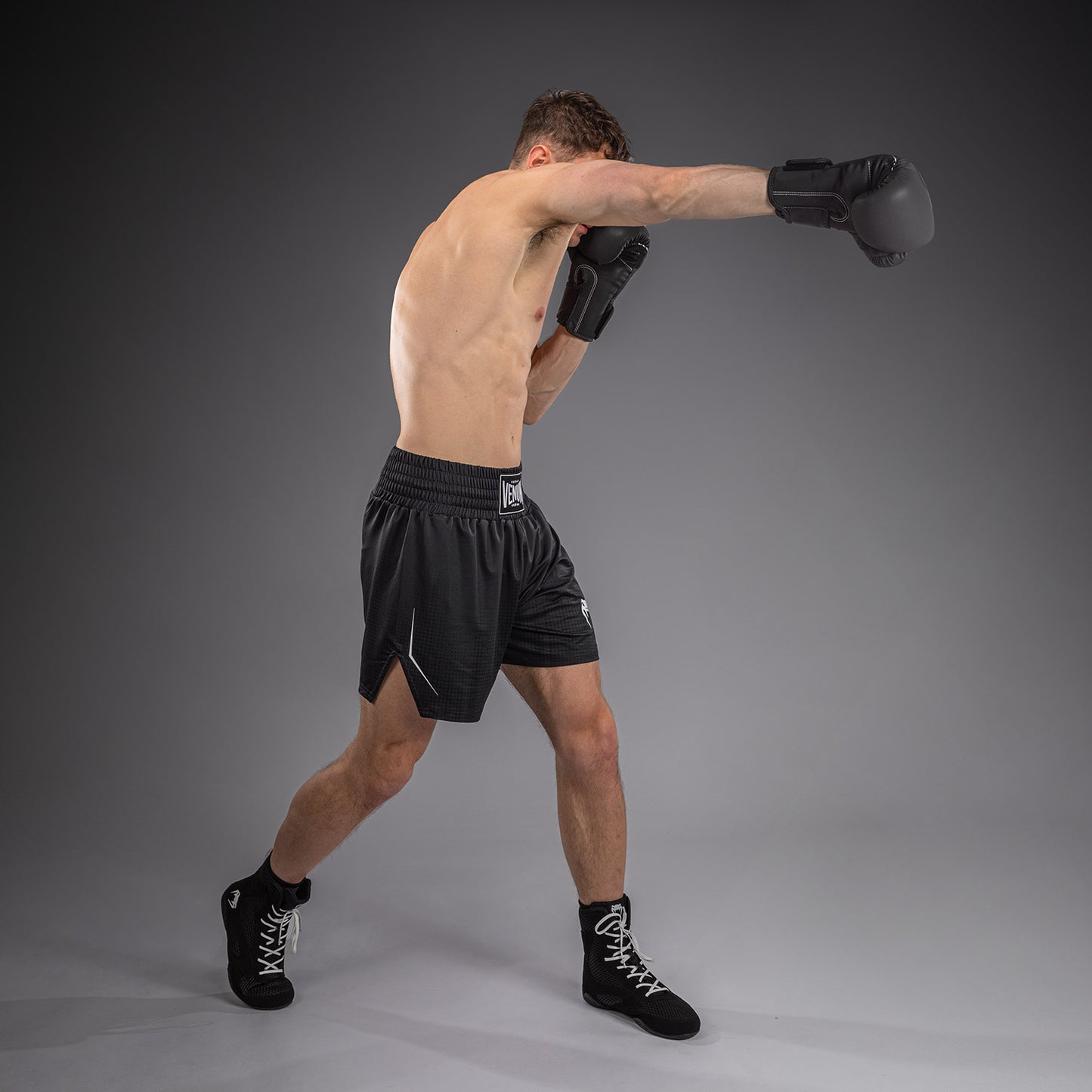 Venum Stealth Short de Boxeo – Negro/Blanco