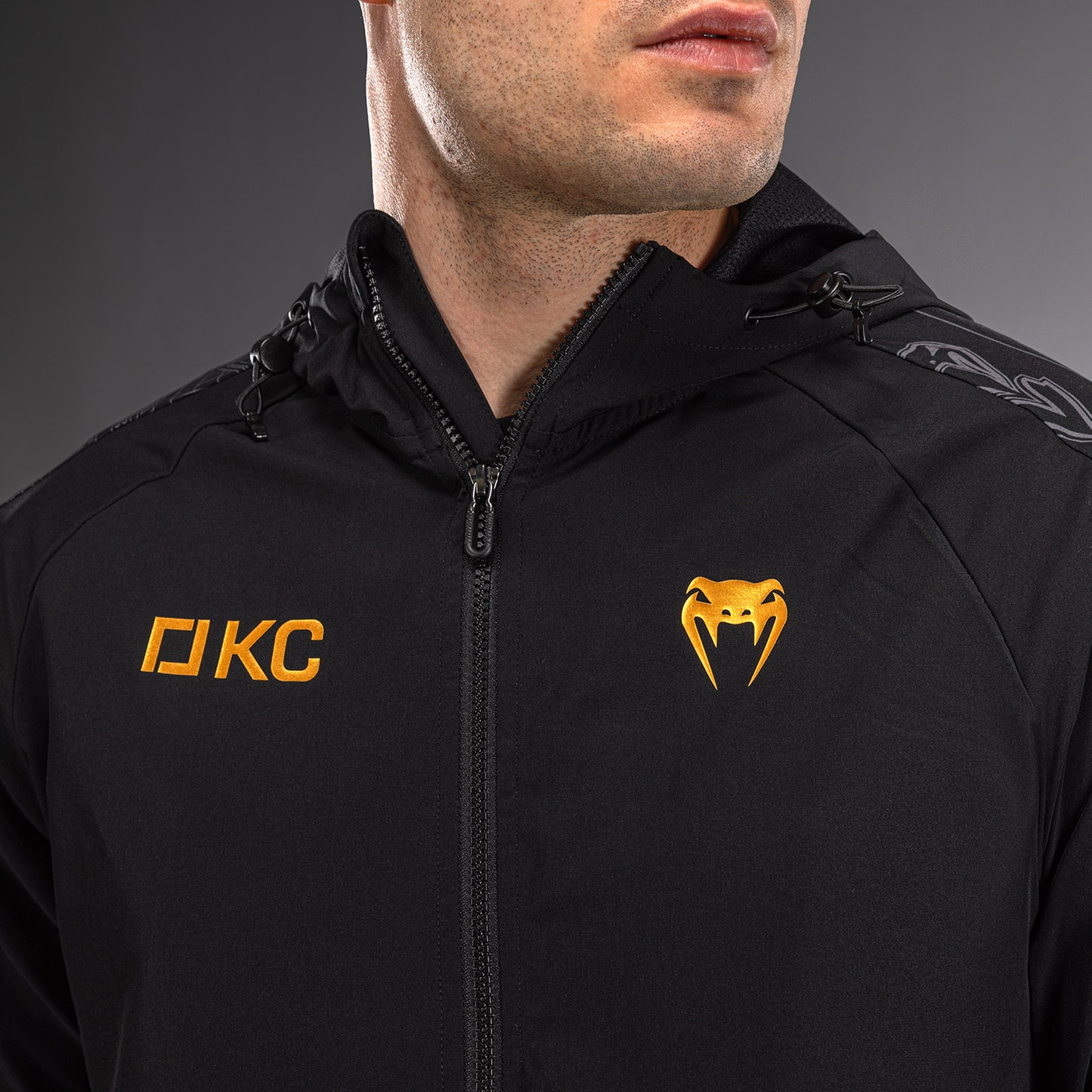 Karate Combat by Venum Chaquetas de Chándal – Negro/Gris