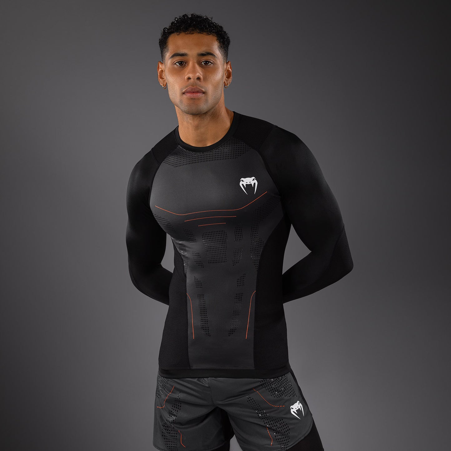 Venum Technical 3.0 Camiseta de Manga Larga Rashguard - Grafito