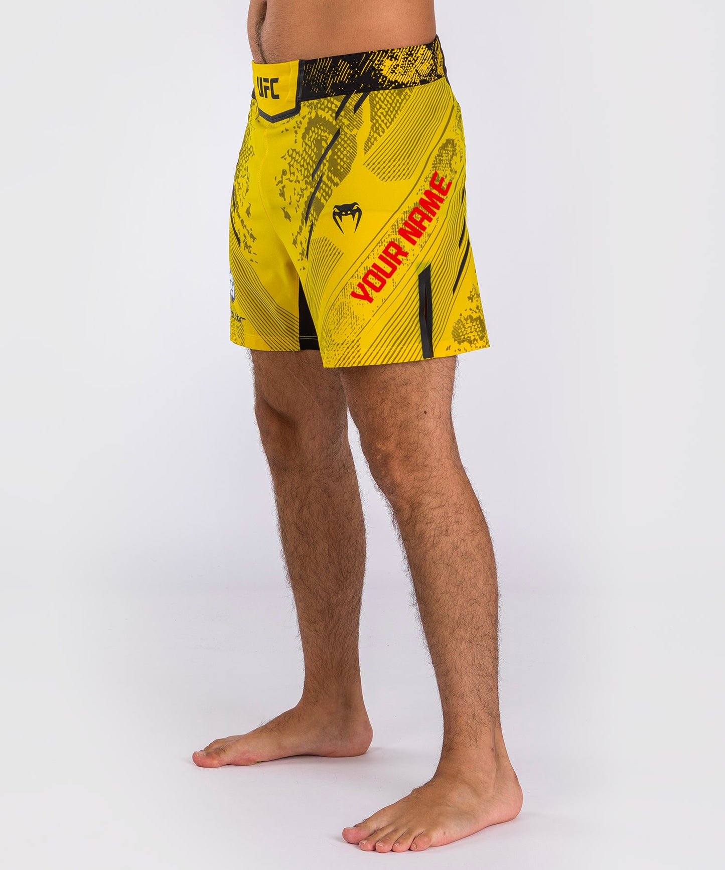 Pantalón Corto UFC Adrenaline by Venum Personalized Authentic Fight Night, Hombre - Corte Corto - Amarillo