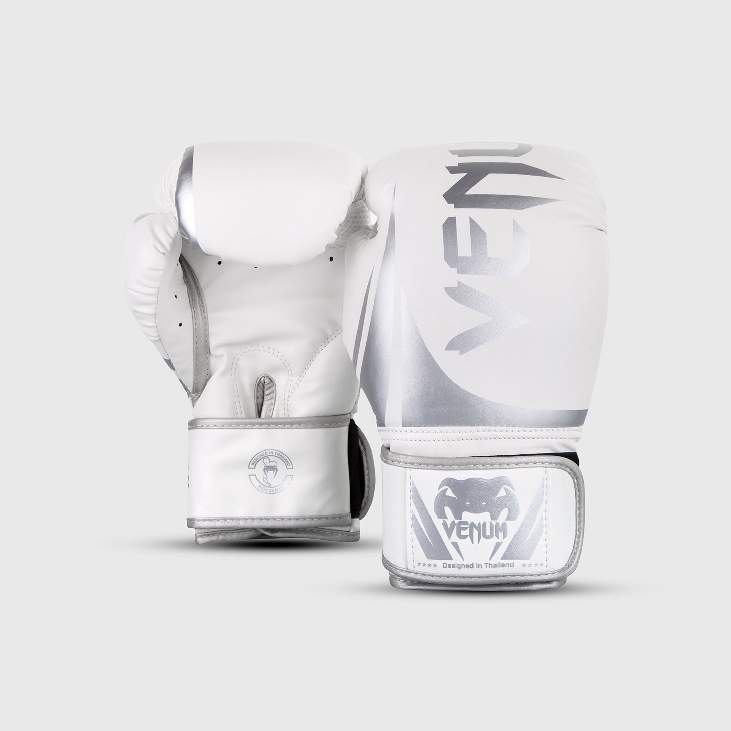 Guantes de Boxeo Venum Challenger 2.0 - Blanco/Plateado