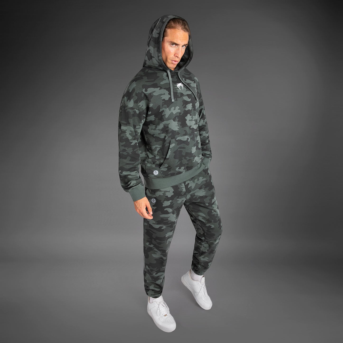 Venum Vortex XL Sudadera Con Capucha para Hombre - Camuflaje Caqui