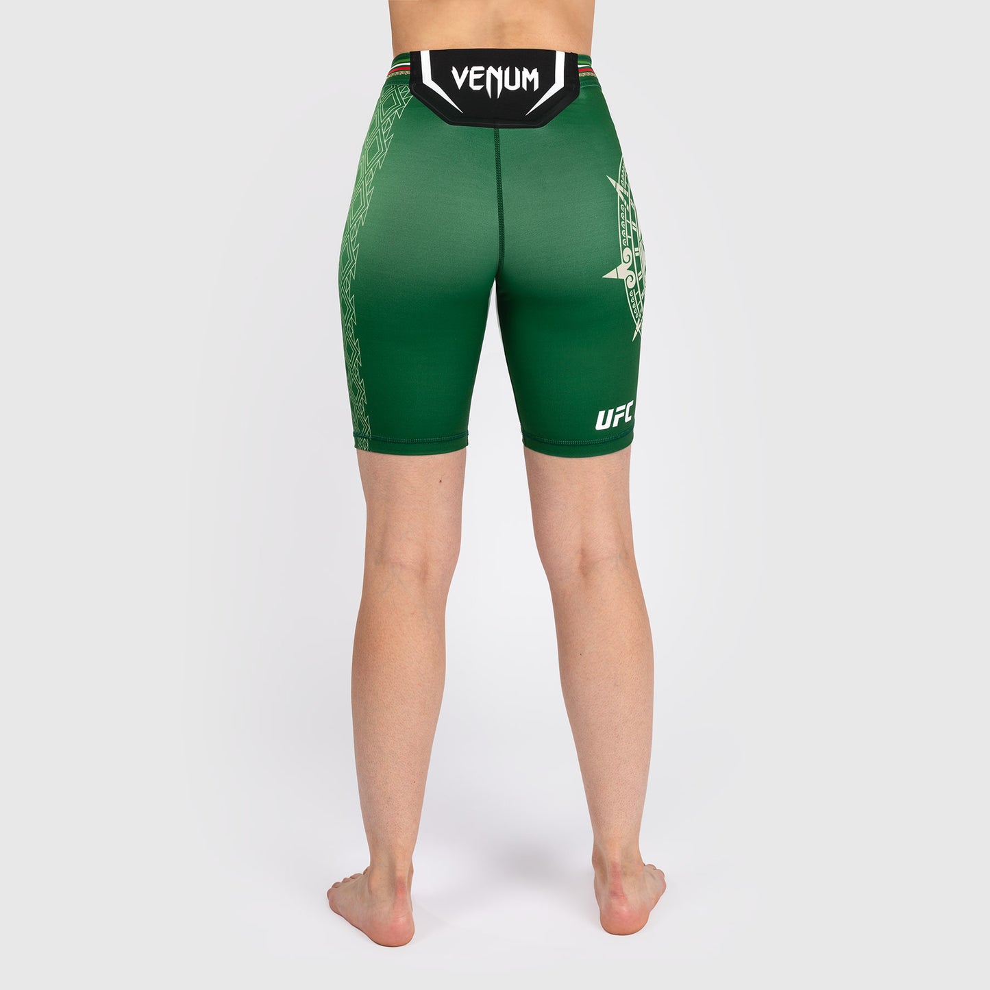 Noche UFC by Venum Authentic Fight Night Shorts Vale Tudo para Mujer - Corte Largo - Verde