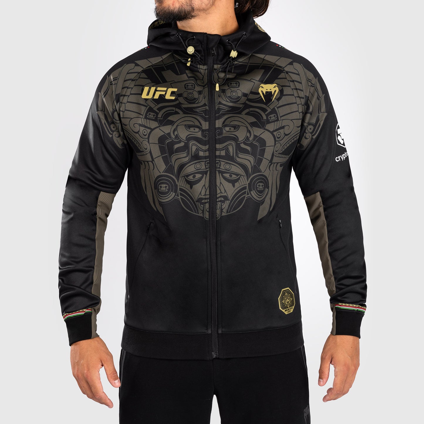 Noche UFC by Venum Authentic Fight Night Sudadera con capucha para hombre - Negro