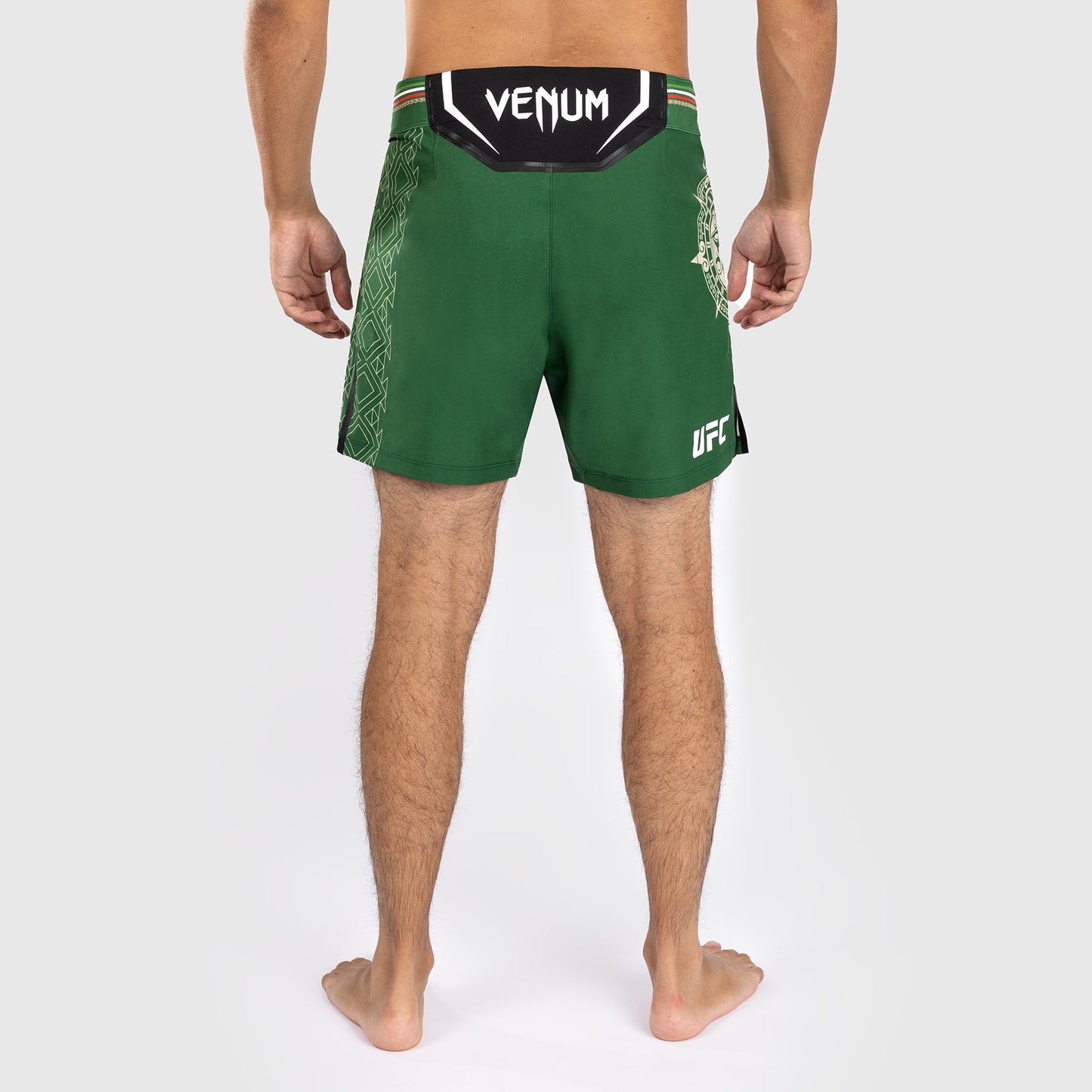 Noche UFC by Venum Authentic Fight Night Shorts de combate para hombre - Corte corto - Verde
