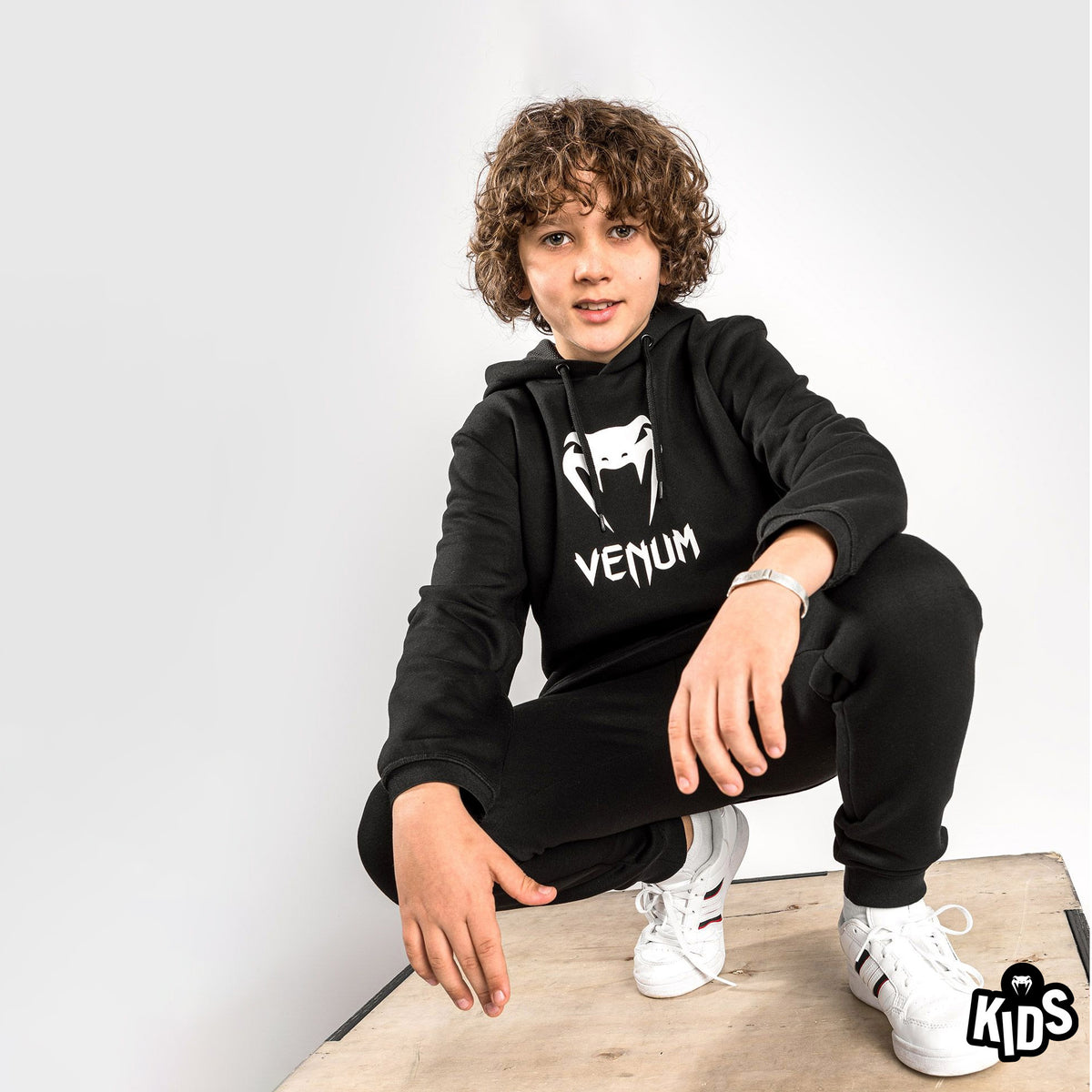 Venum Classic Sudadera con Capucha Para Niños - Negro