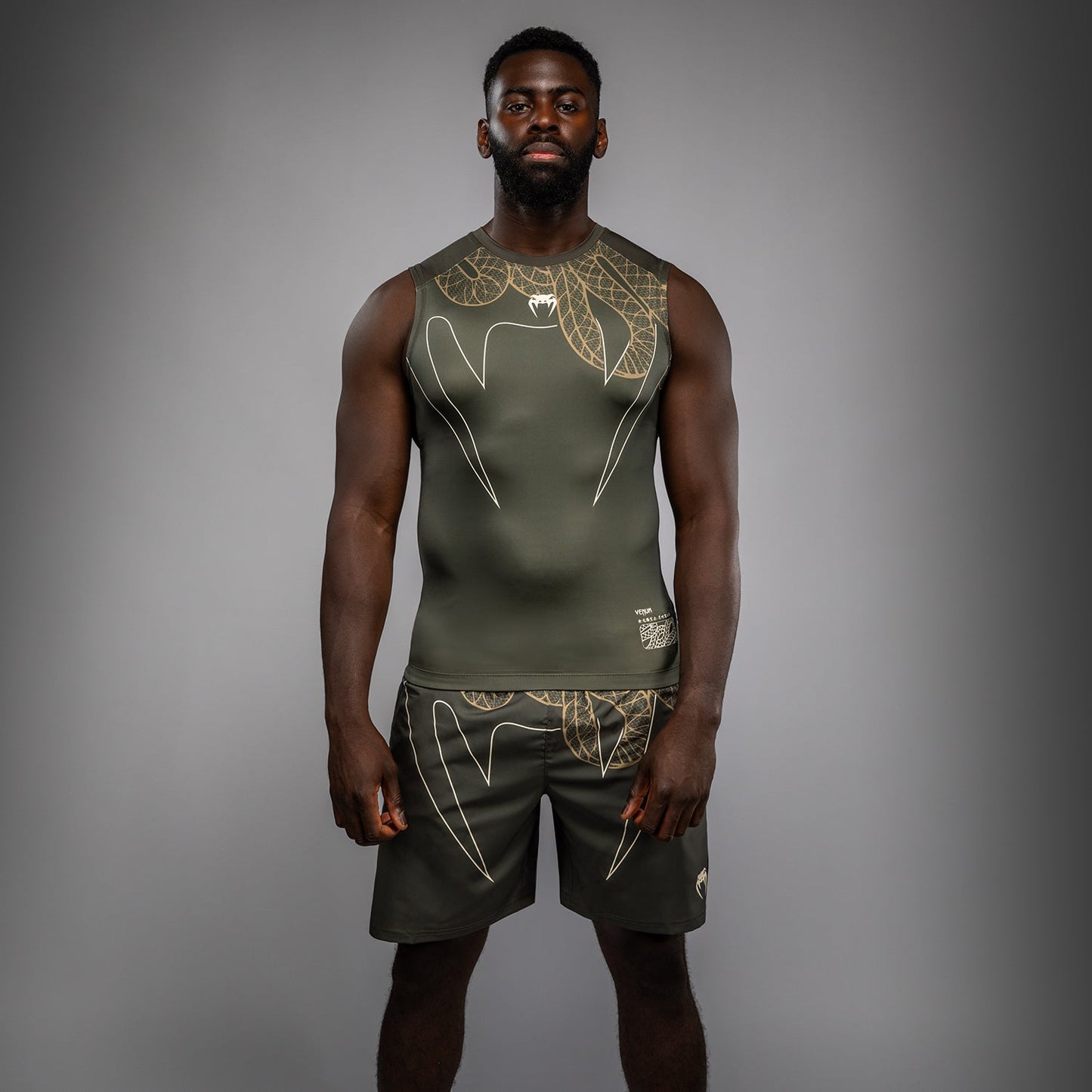 Venum Serpenti Rashguard Sin Mangas – Caqui/Bronce/Marfil