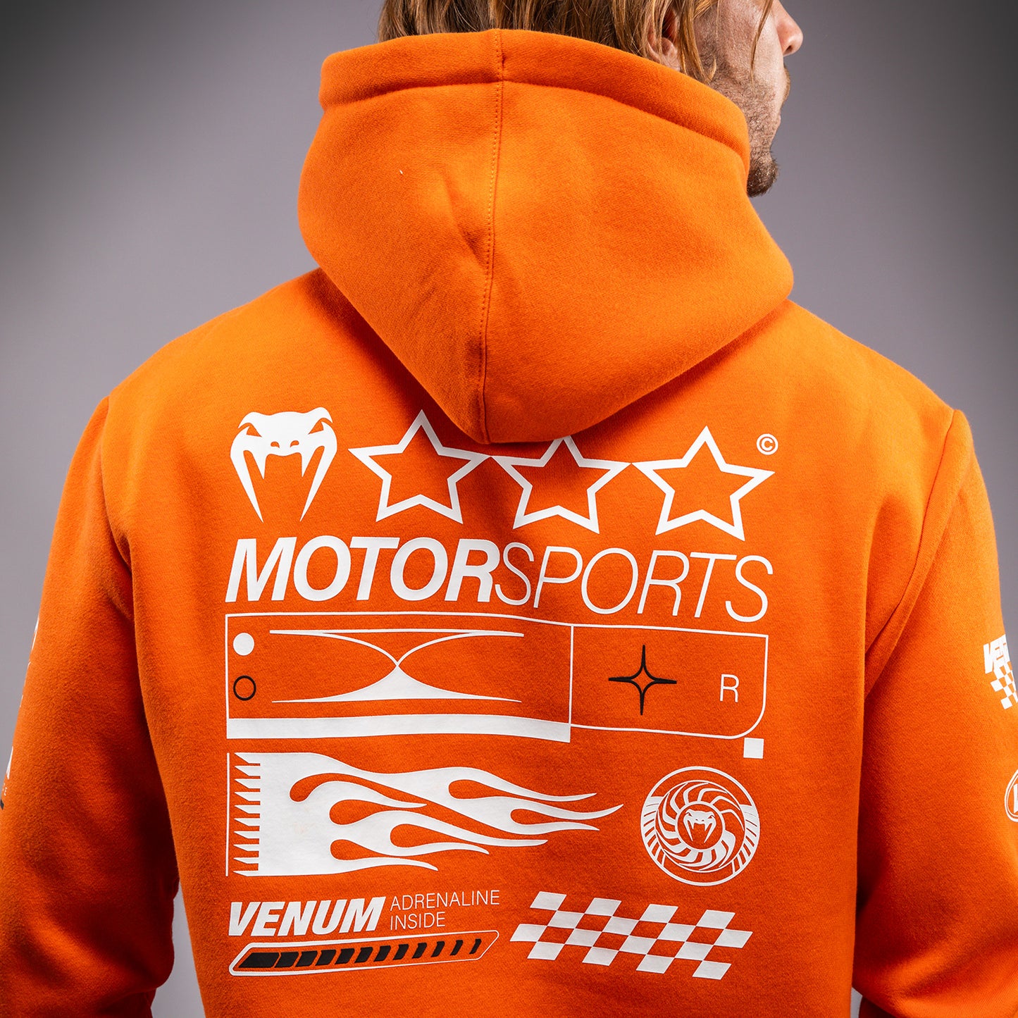 Venum Motorsport Sudadera con Capucha - Mandarina