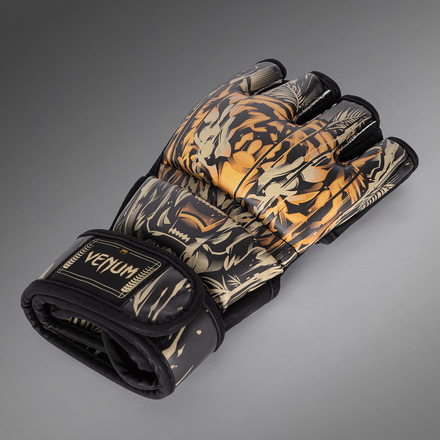 Venum Tiger Guantes de MMA - Negro/Naranja Neón