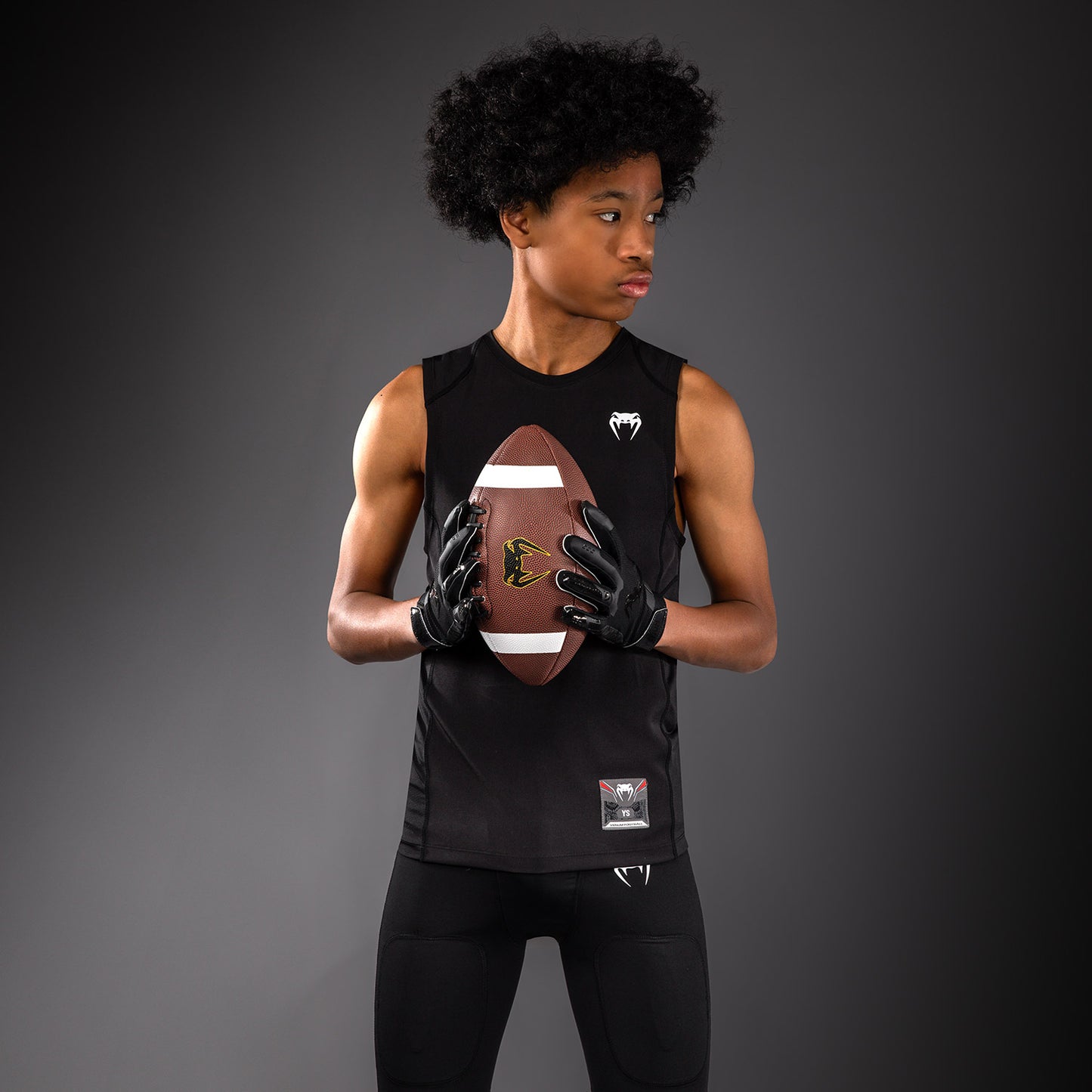 Venum Elite Football Camiseta de Compresión Sin Mangas Para Niños - Negro