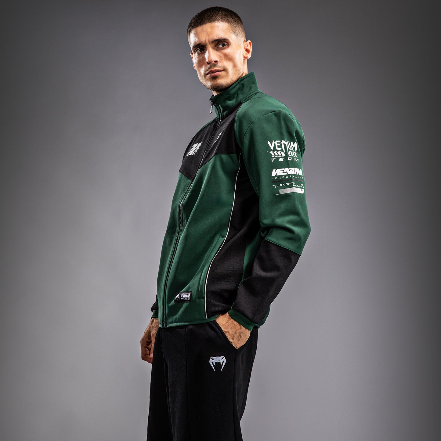Venum Motorsport Chaqueta Softshell - Bosque Profundo