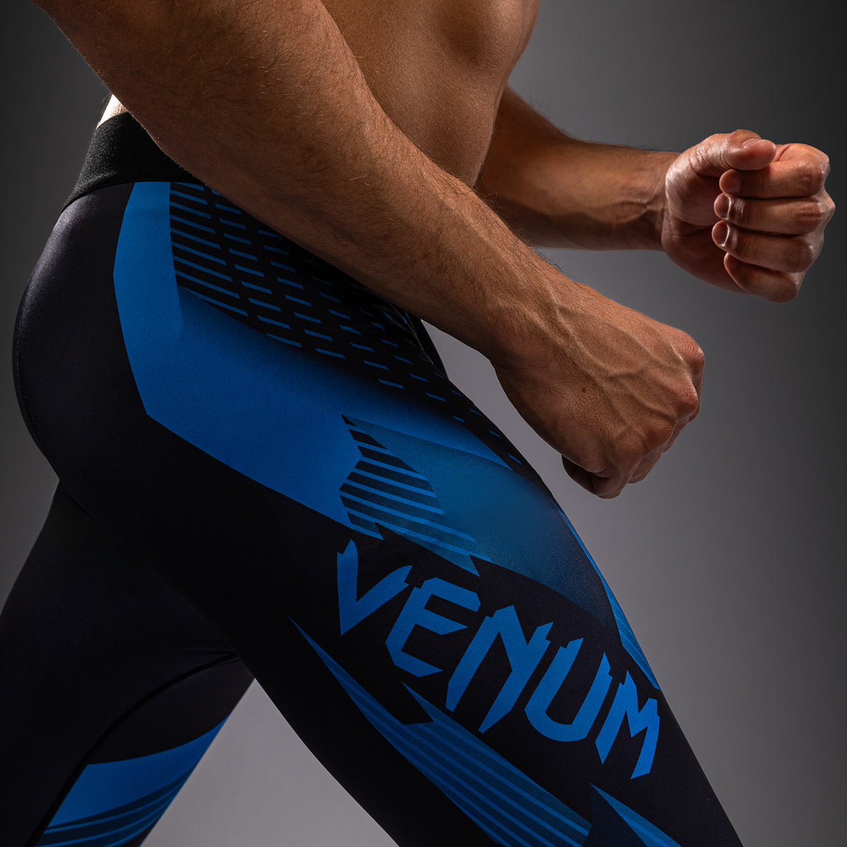 Venum No-Gi 6.0 Spats - Negro/Azul