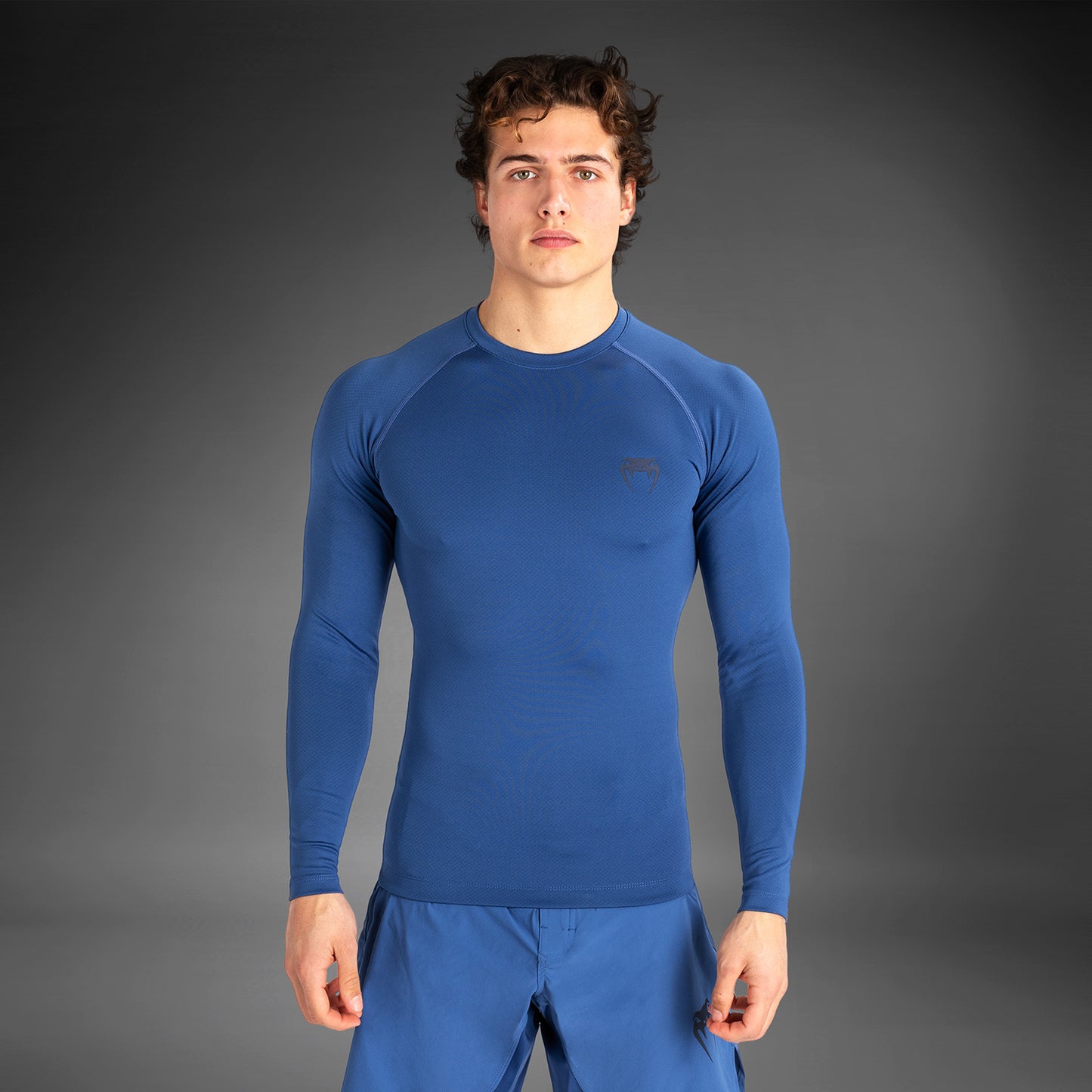Venum Contender Lycra de manga larga para hombre - Azul