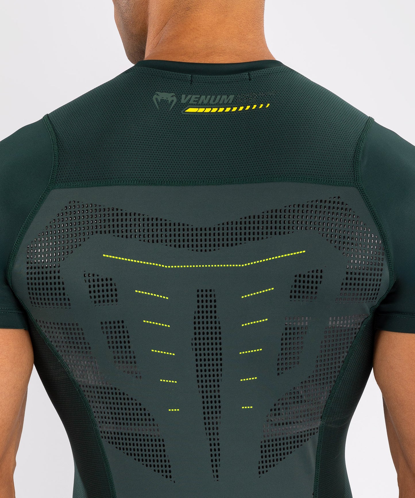 Venum Technical 3.0 Camiseta de Manga Corta Rashguard - Verde Bosque
