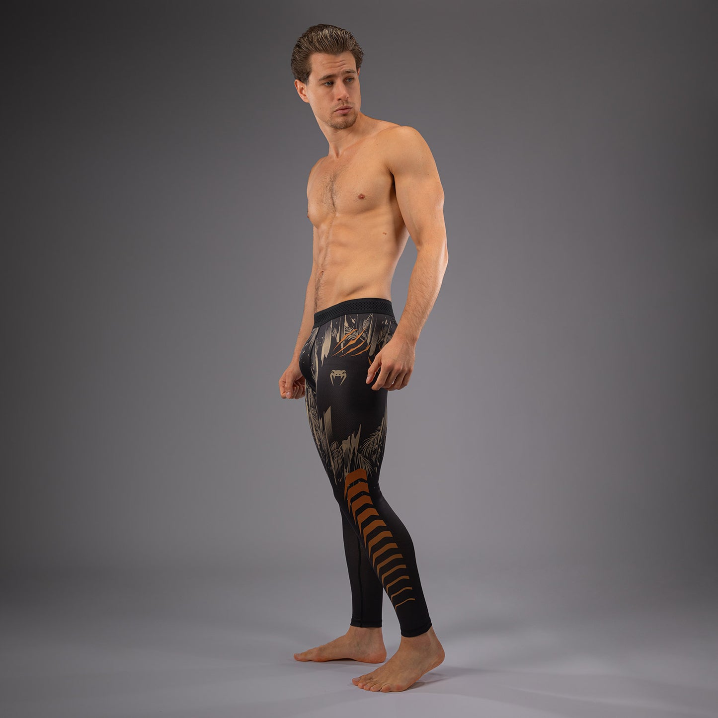 Venum Tiger Spats para Hombre - Negro/Naranja Neón