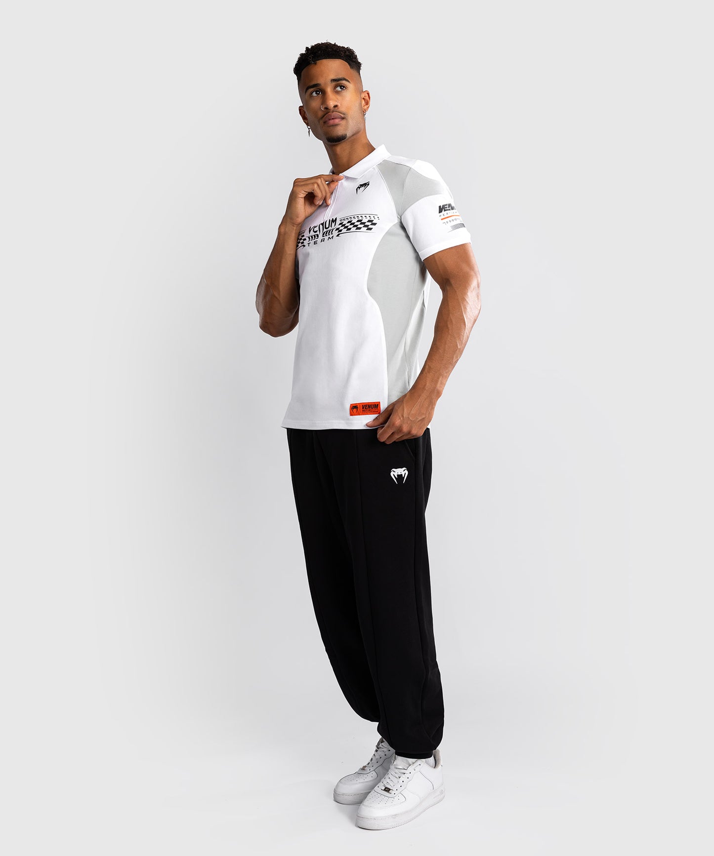 Venum Motorsport Polo de Algodón - Blanco Nieve