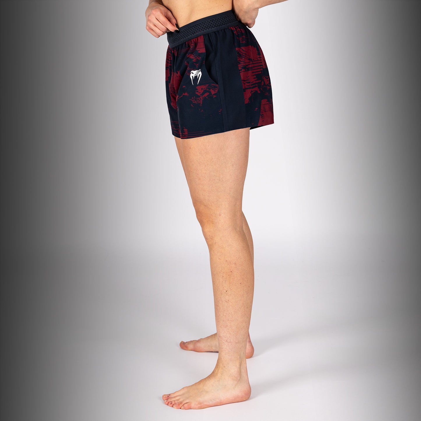 UFC Zenith by Venum Authentic Fight Week Short Performance Mujer - Azul marino/Burdeos/Plateado