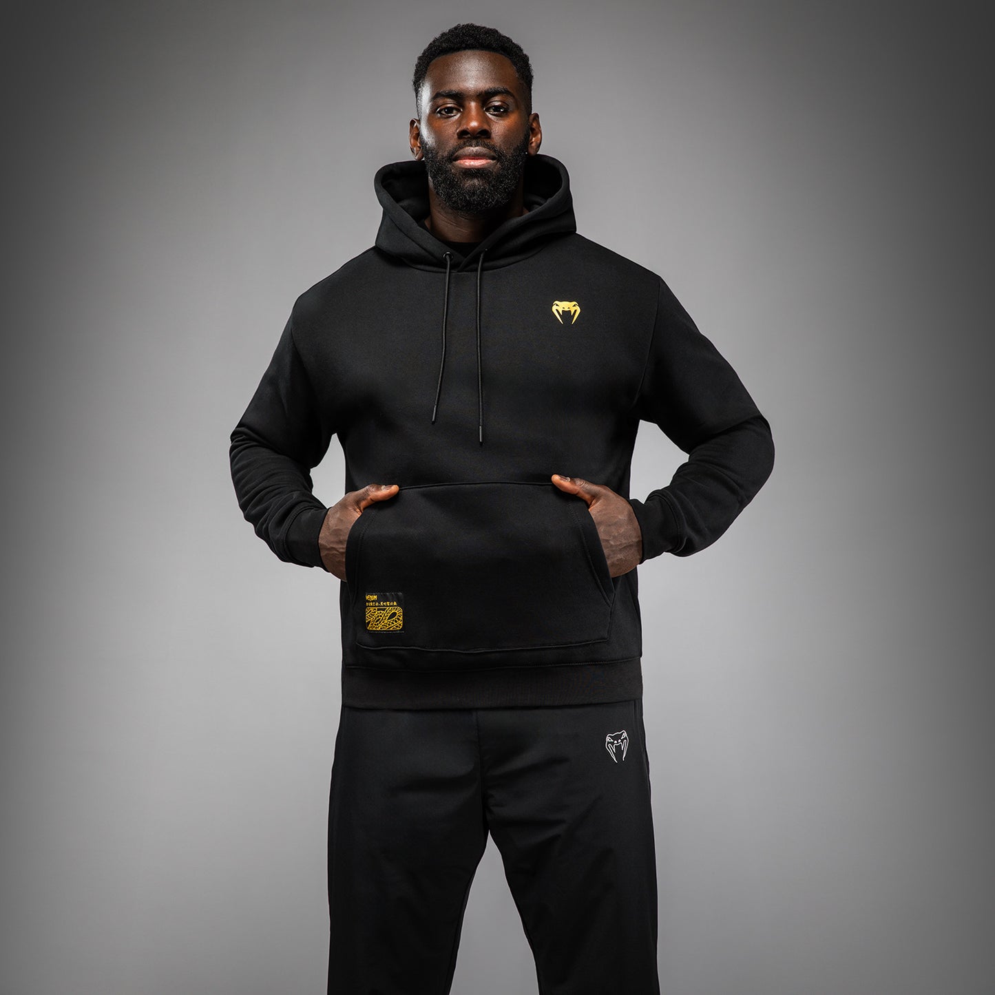 Venum Serpenti Sudadera con Capucha – Negro/Plateado/Dorado