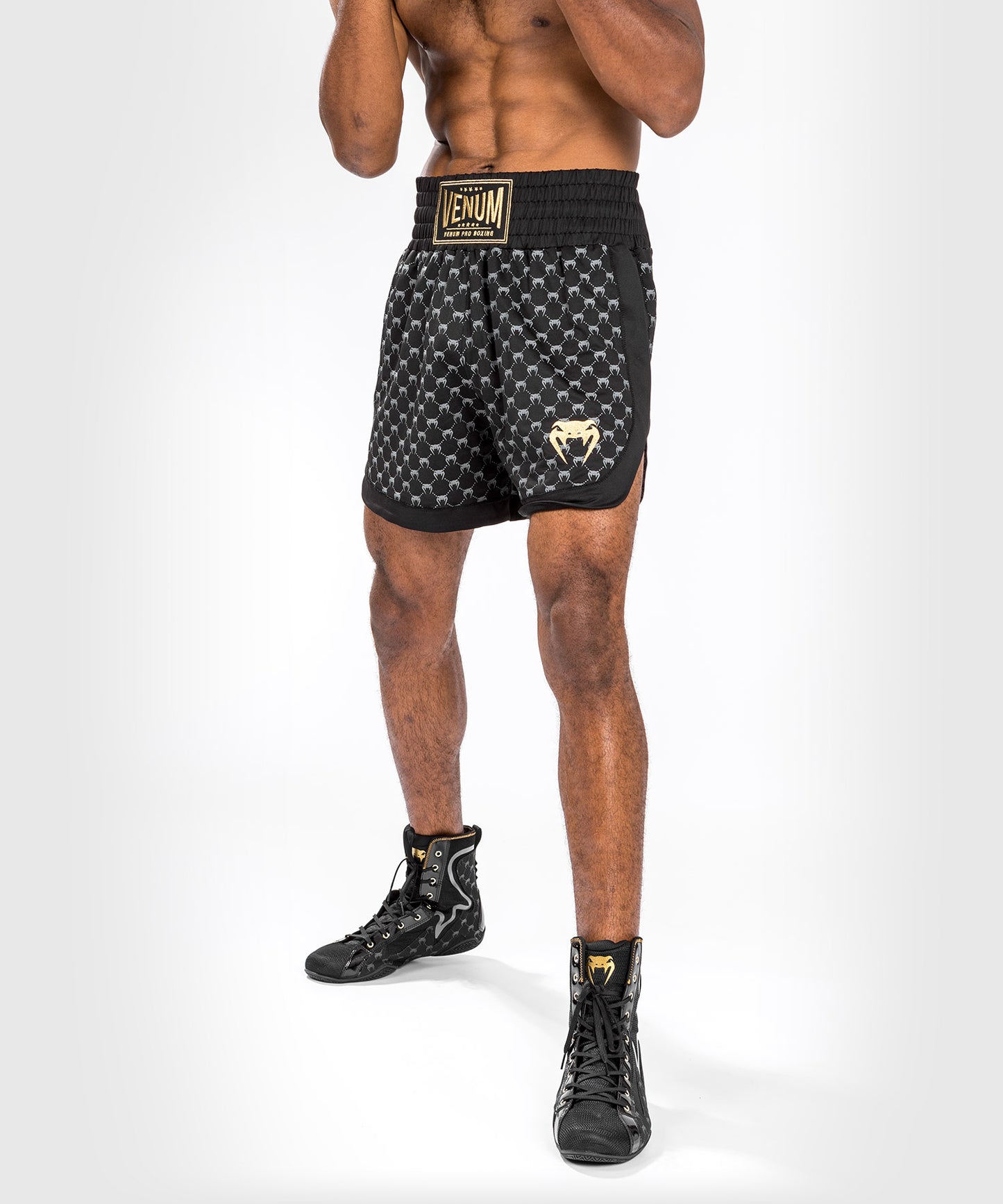 Shorts de Boxeo Venum Monogram - Negro