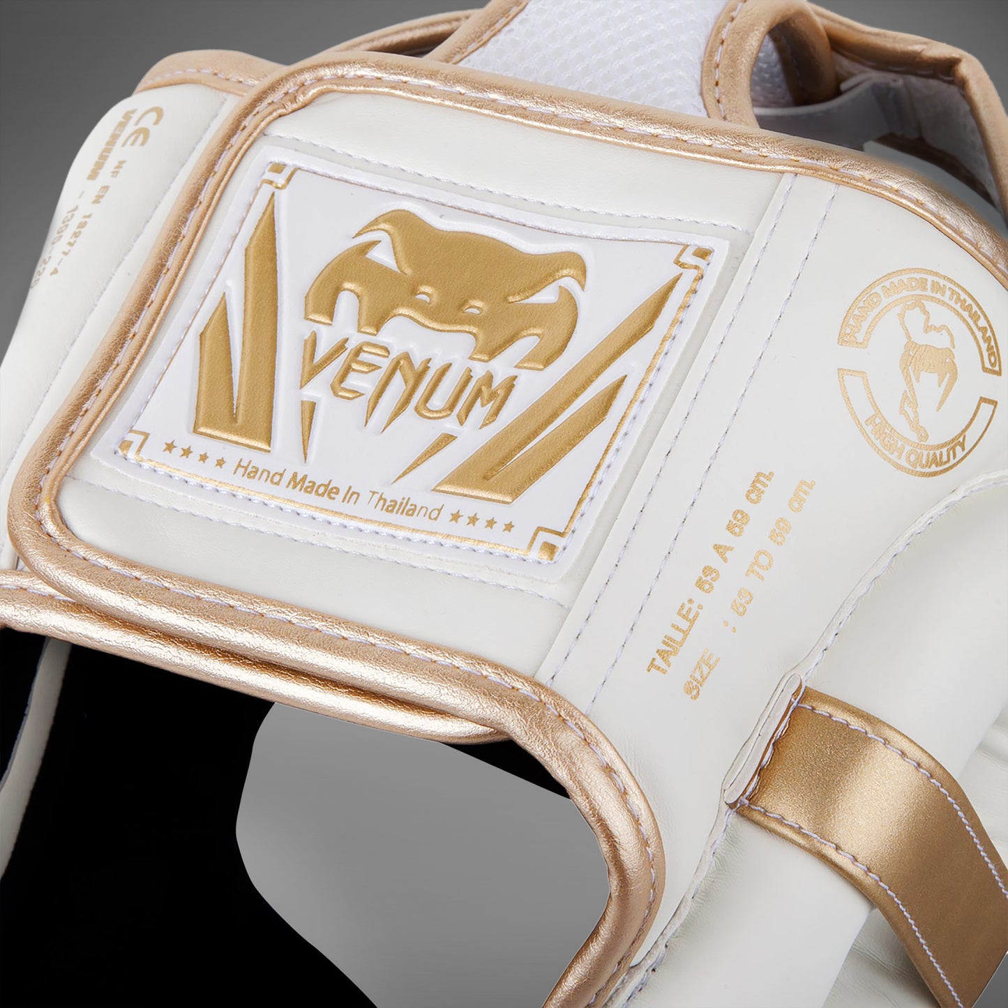 Casco Venum Elite - Blanco/Oro