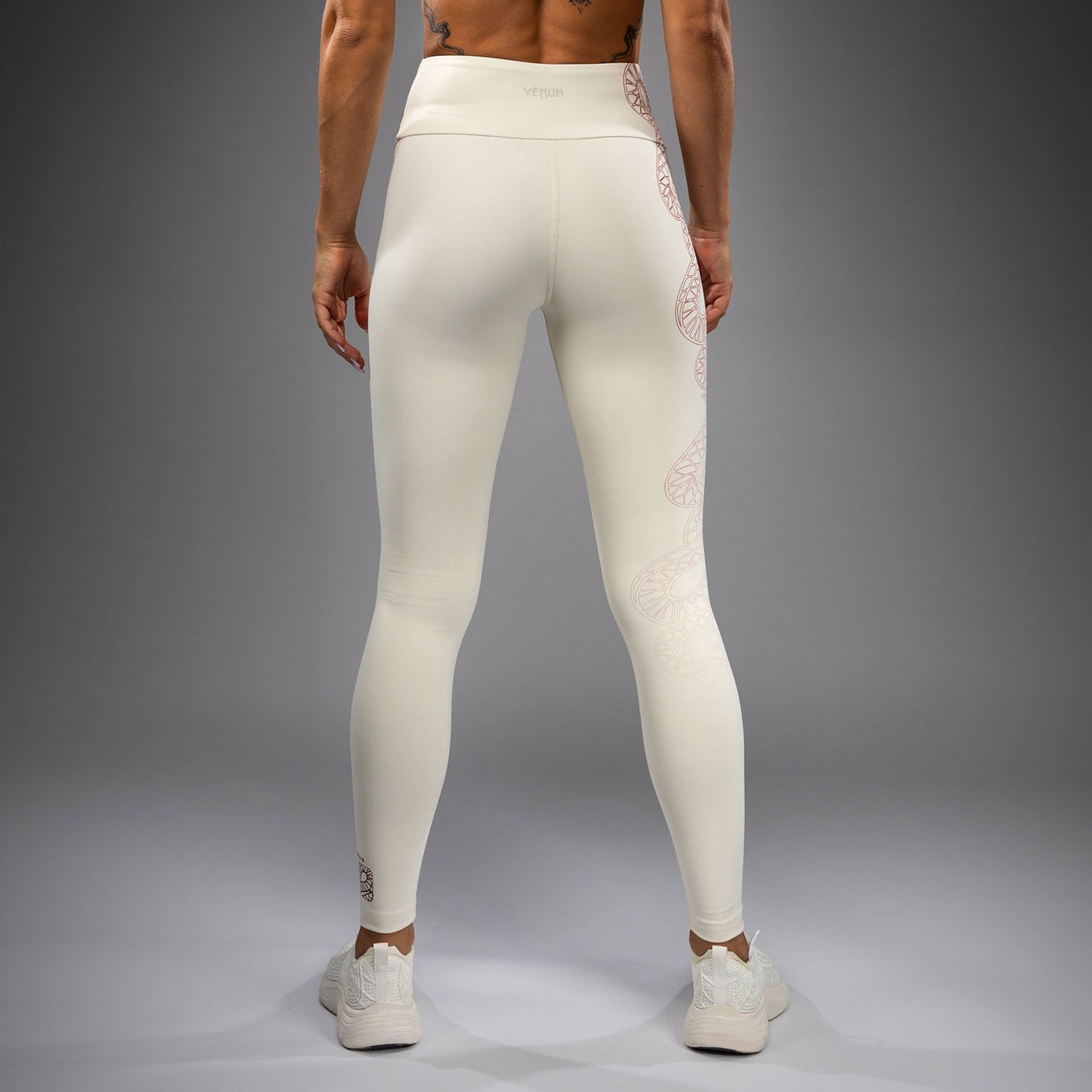 Venum Serpenti Leggings Mujer – Marfil/Burdeos
