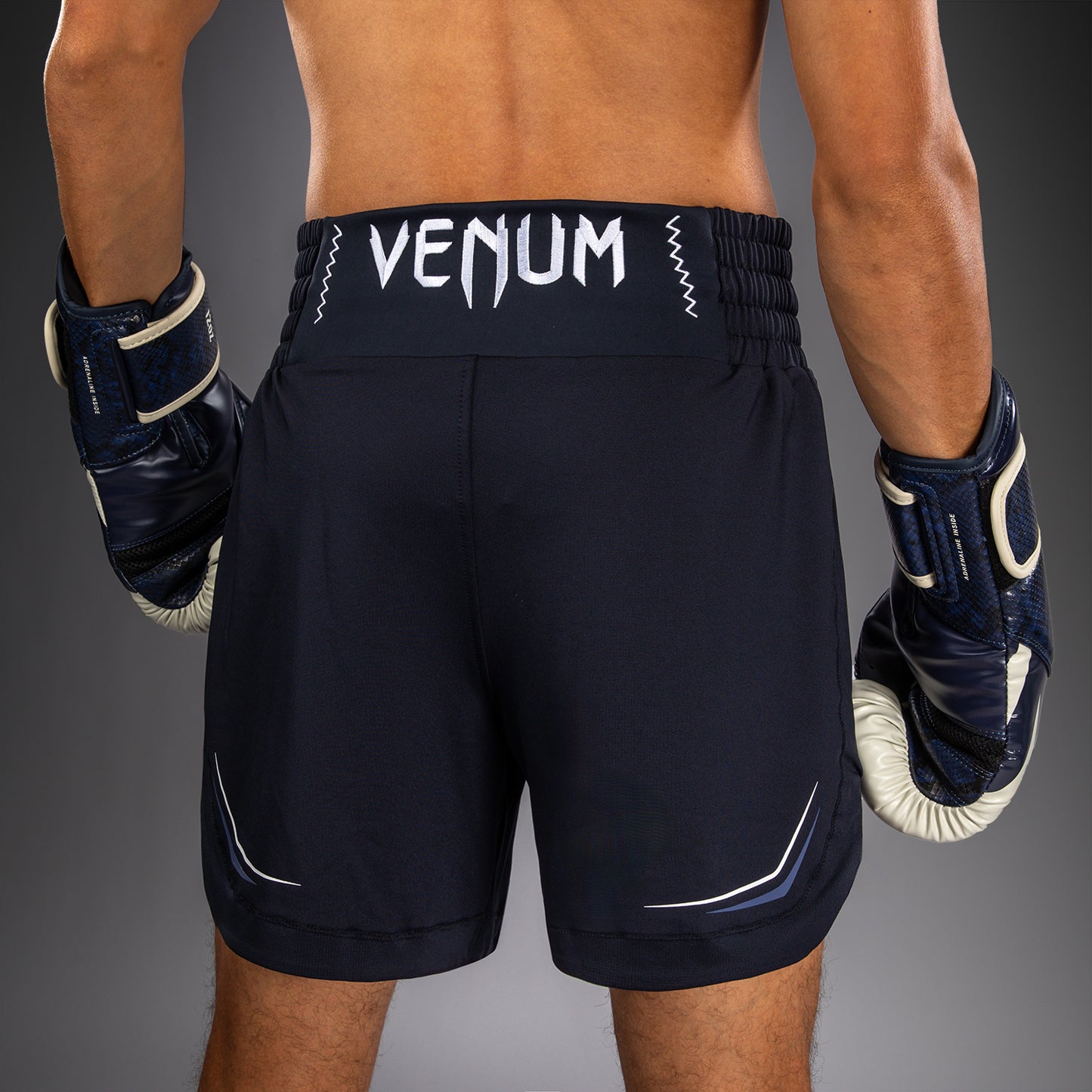 Venum G-Core Pantalón Corto de Boxeo - Azul Marino/Blanco