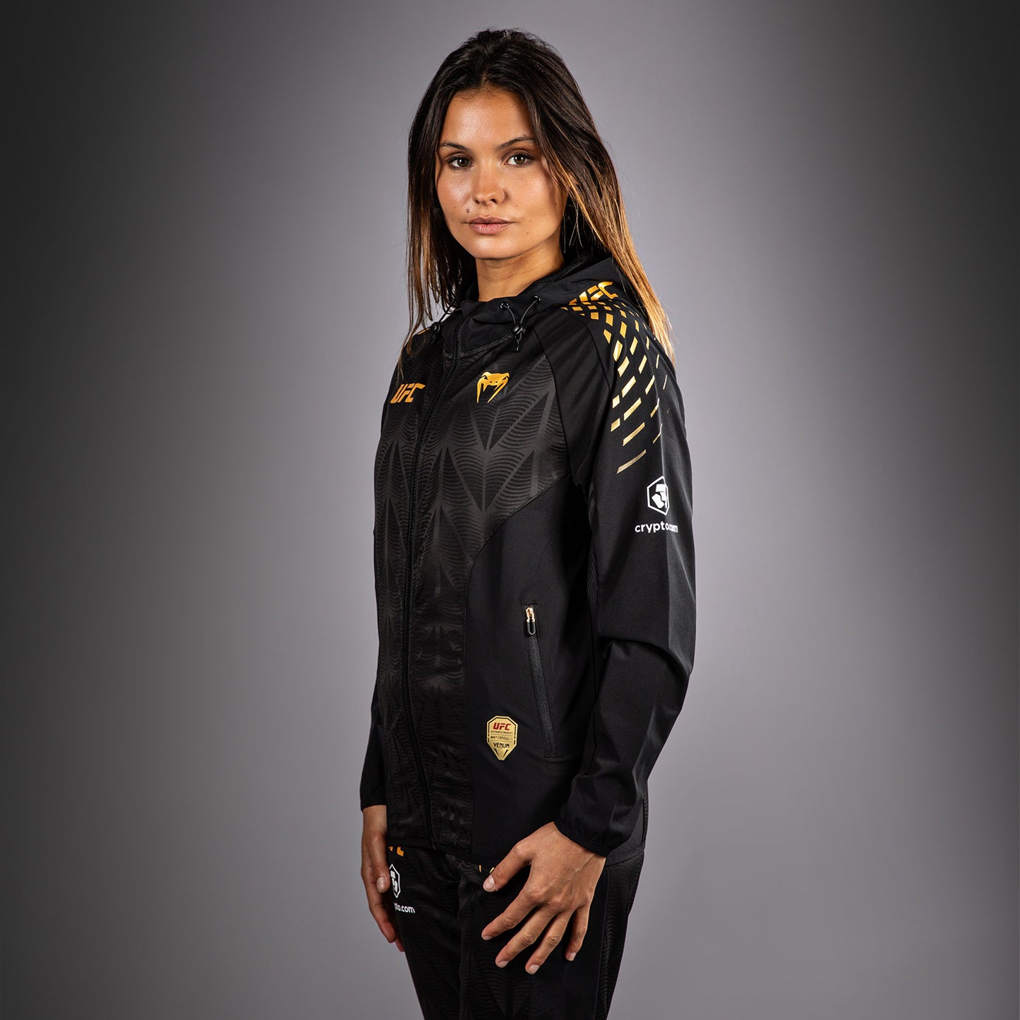 UFC Zenith by Venum Authentic Fight Night Sudadera de walkout Mujer - Champion