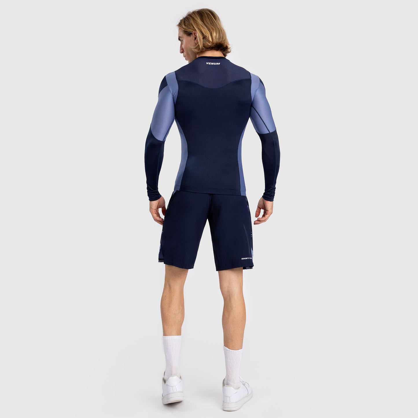 Venum Tempest Rashguard De Manga Larga para Hombre - Azul Marino/Azul