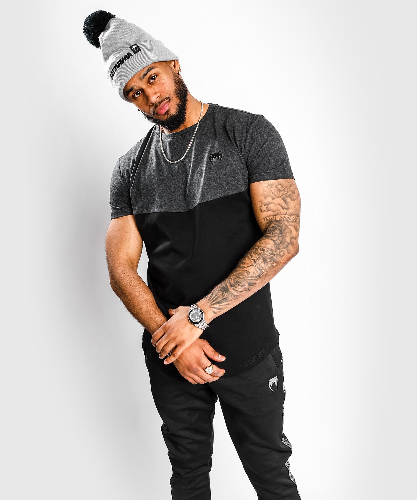 Gorro Venum Connect SL Con Pompón - Gris