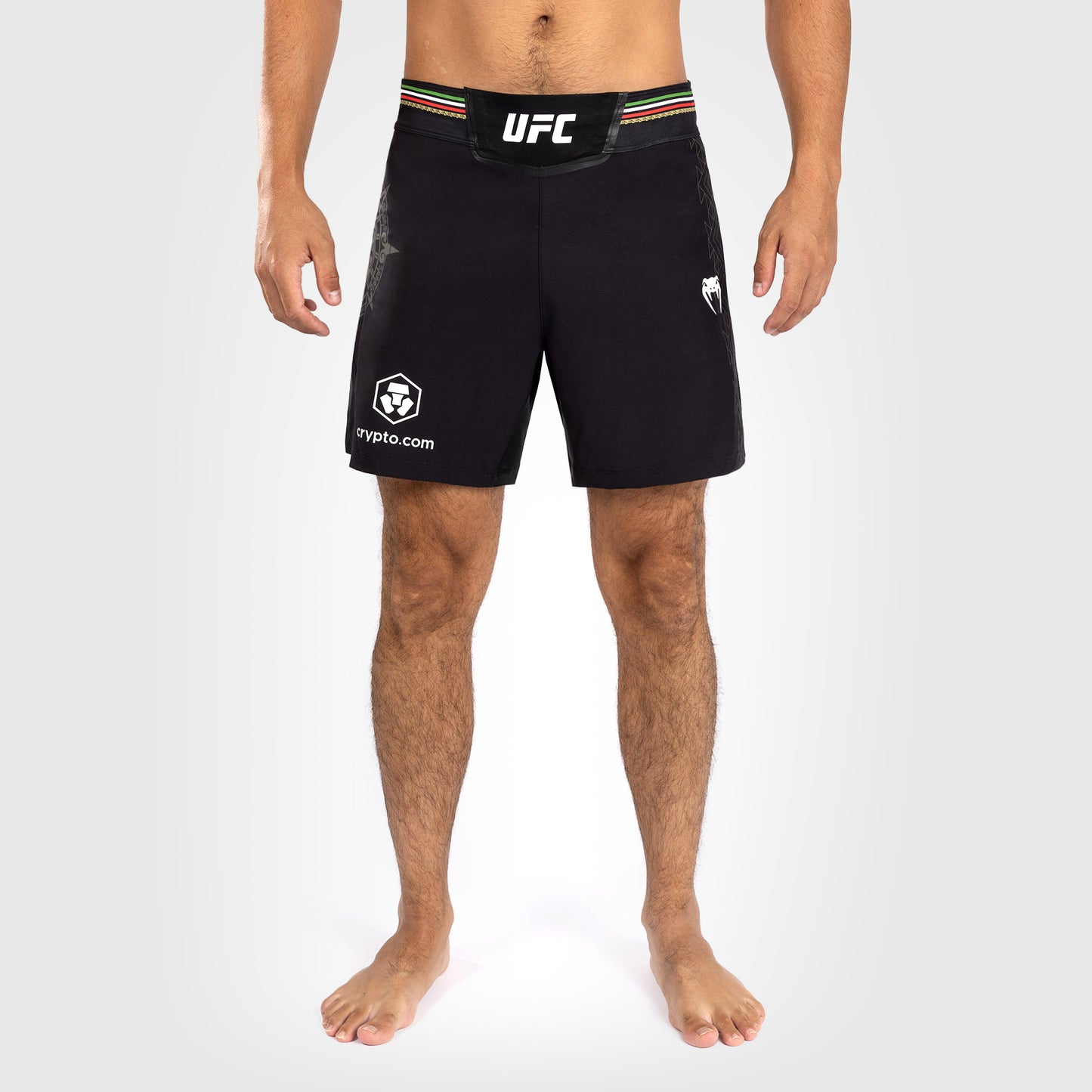 Noche UFC by Venum Authentic Fight Night Shorts de combate para hombre - Corte corto - Negro