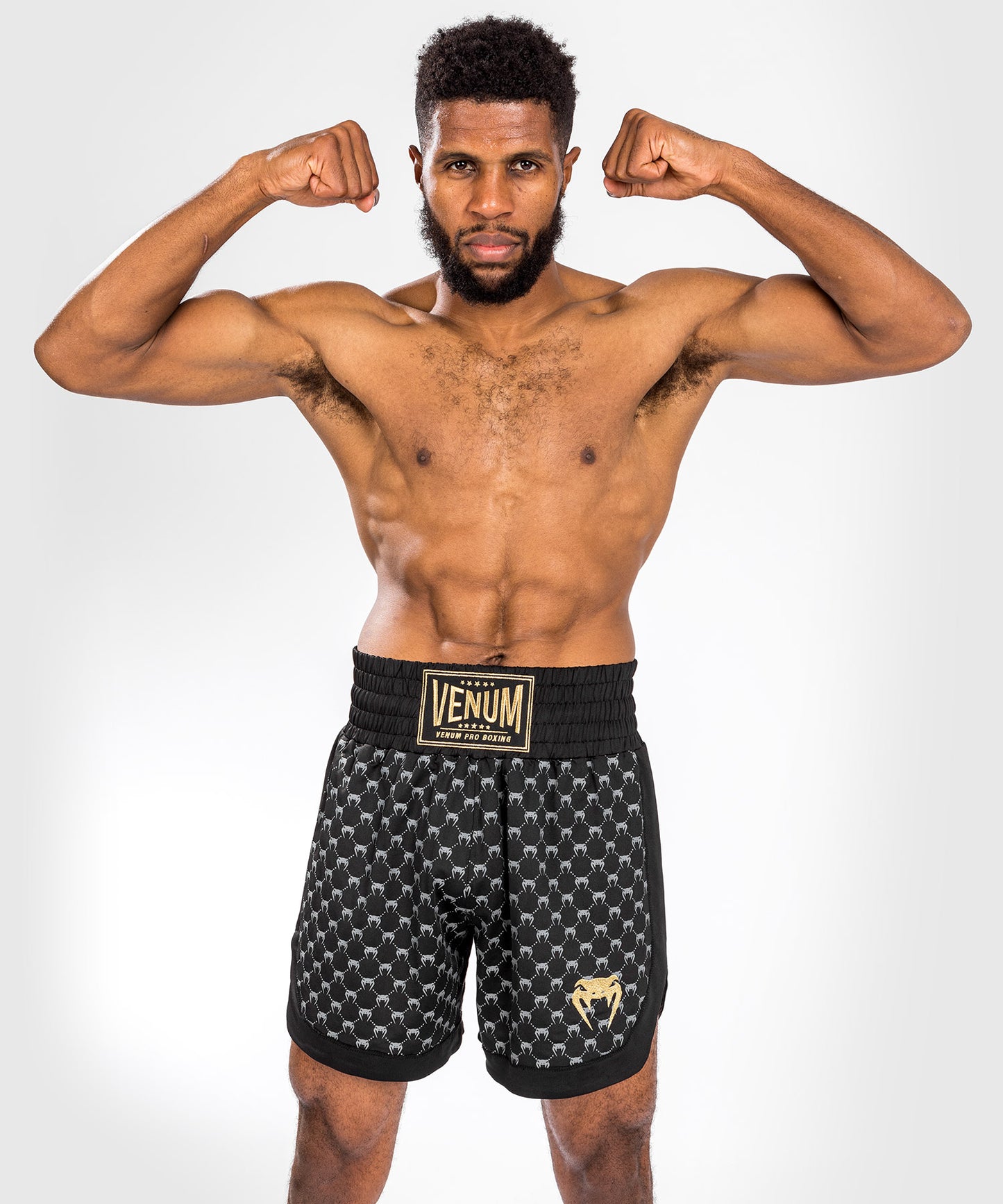 Shorts de Boxeo Venum Monogram - Negro