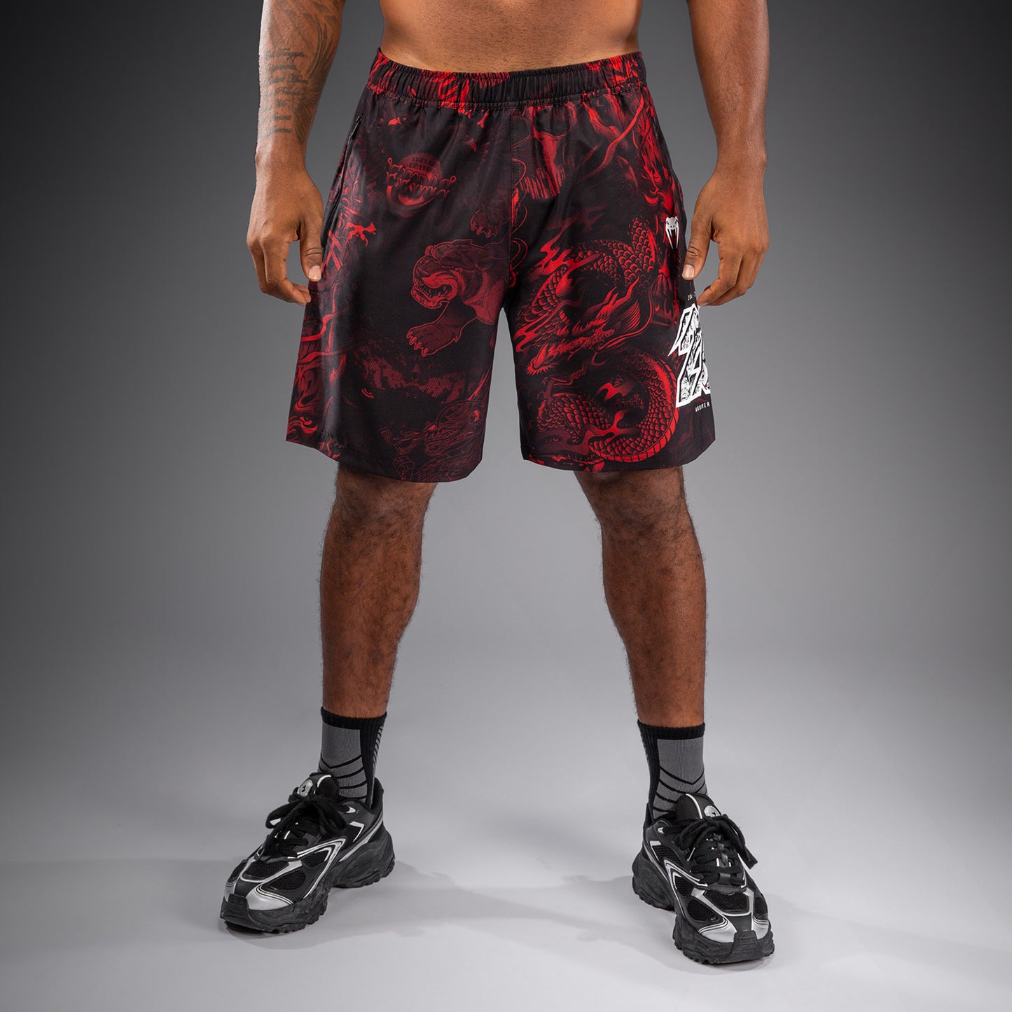 Venum 20th Anniversary Short de Entrenamiento - Negro/Rojo