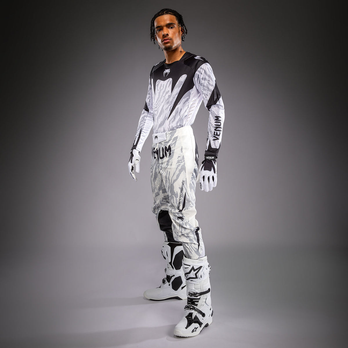 Venum MX Elite Pantalón de Motorsports - Blanco