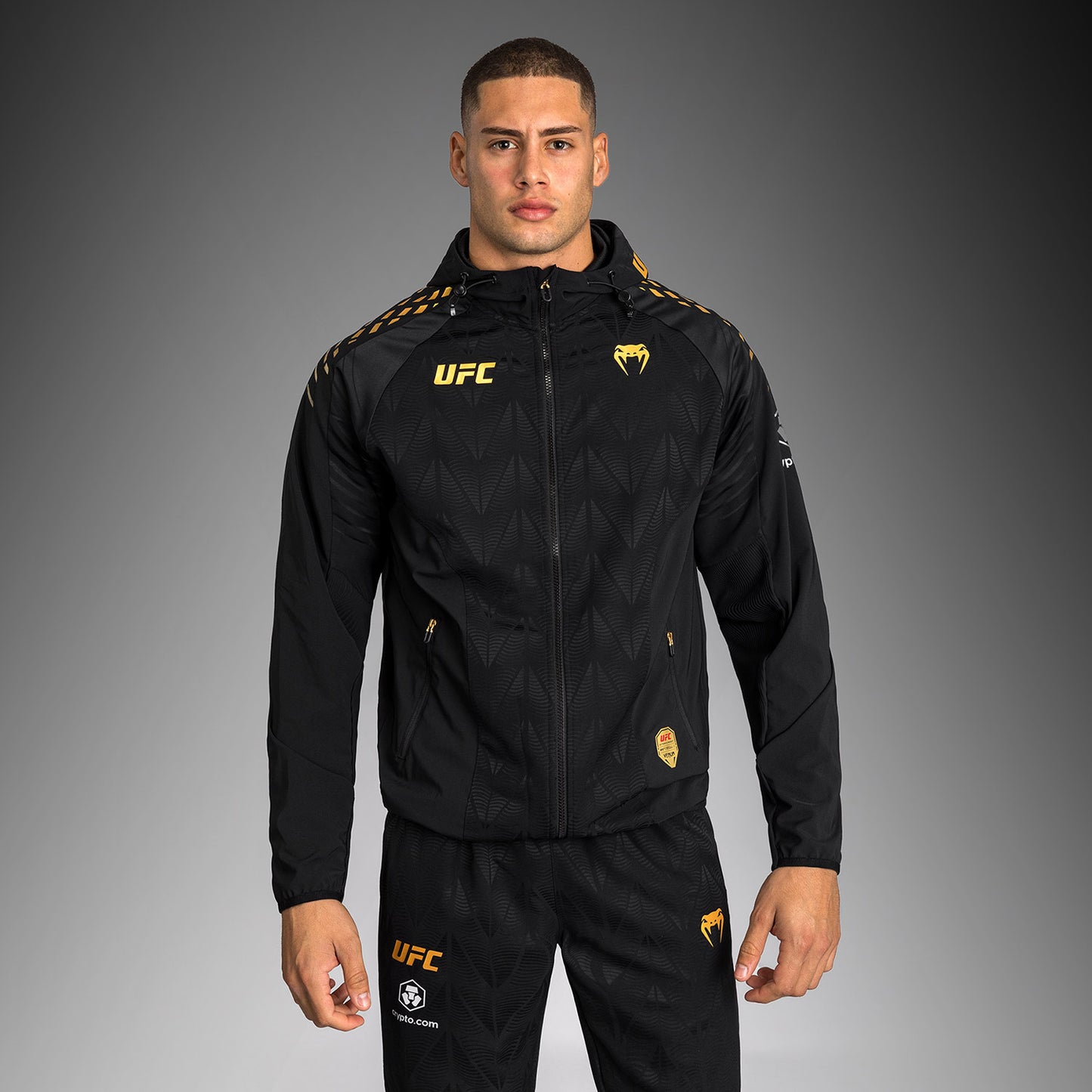 UFC Zenith by Venum Authentic Fight Night Sudadera de walkout Hombre - Champion