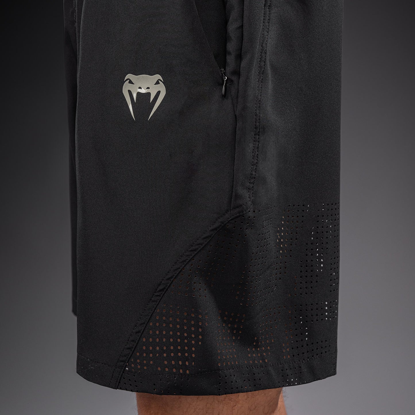 Venum Lazer Short de Entrenamiento - Negro/Gris