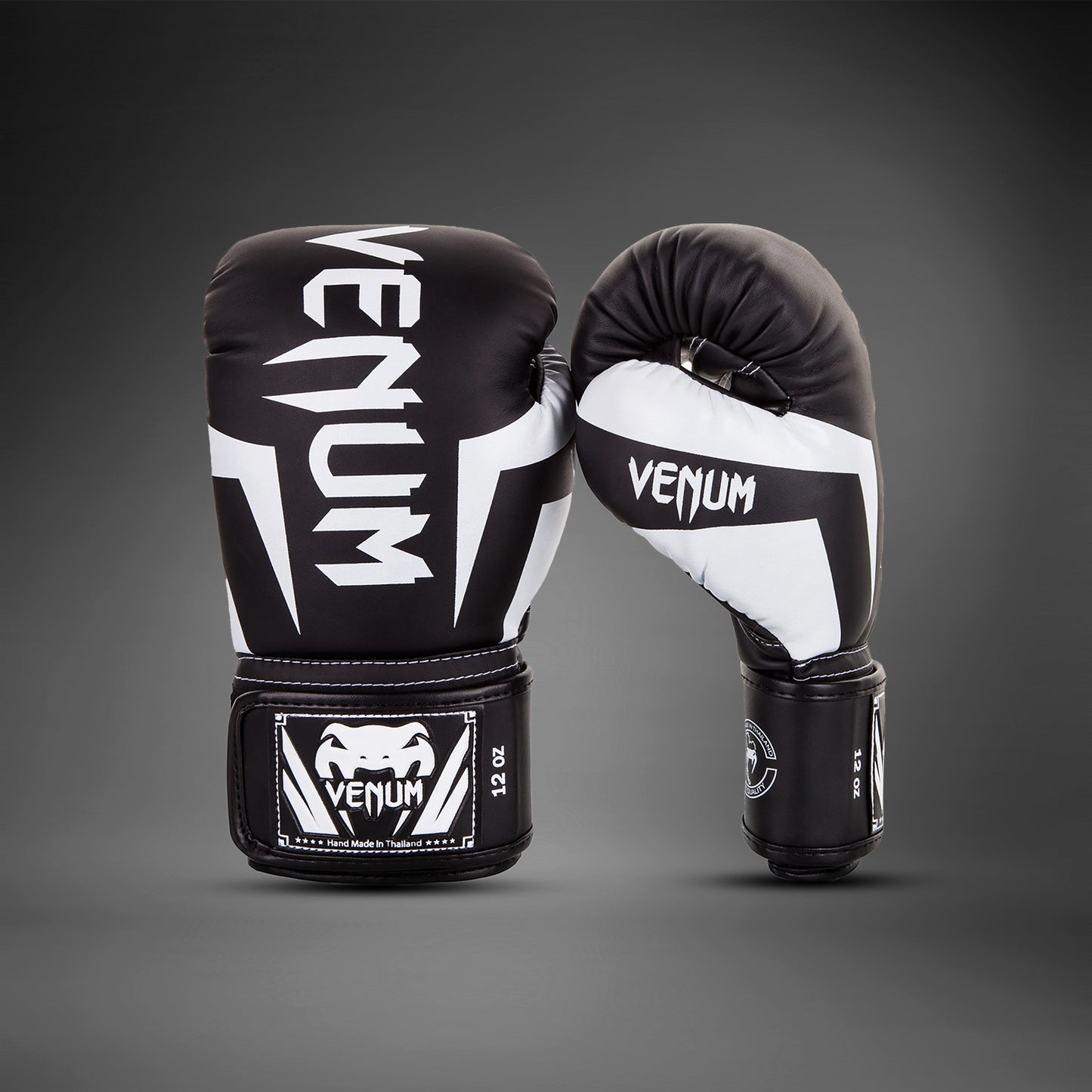 Guantes de Boxeo Venum Elite - Negro/Blanco