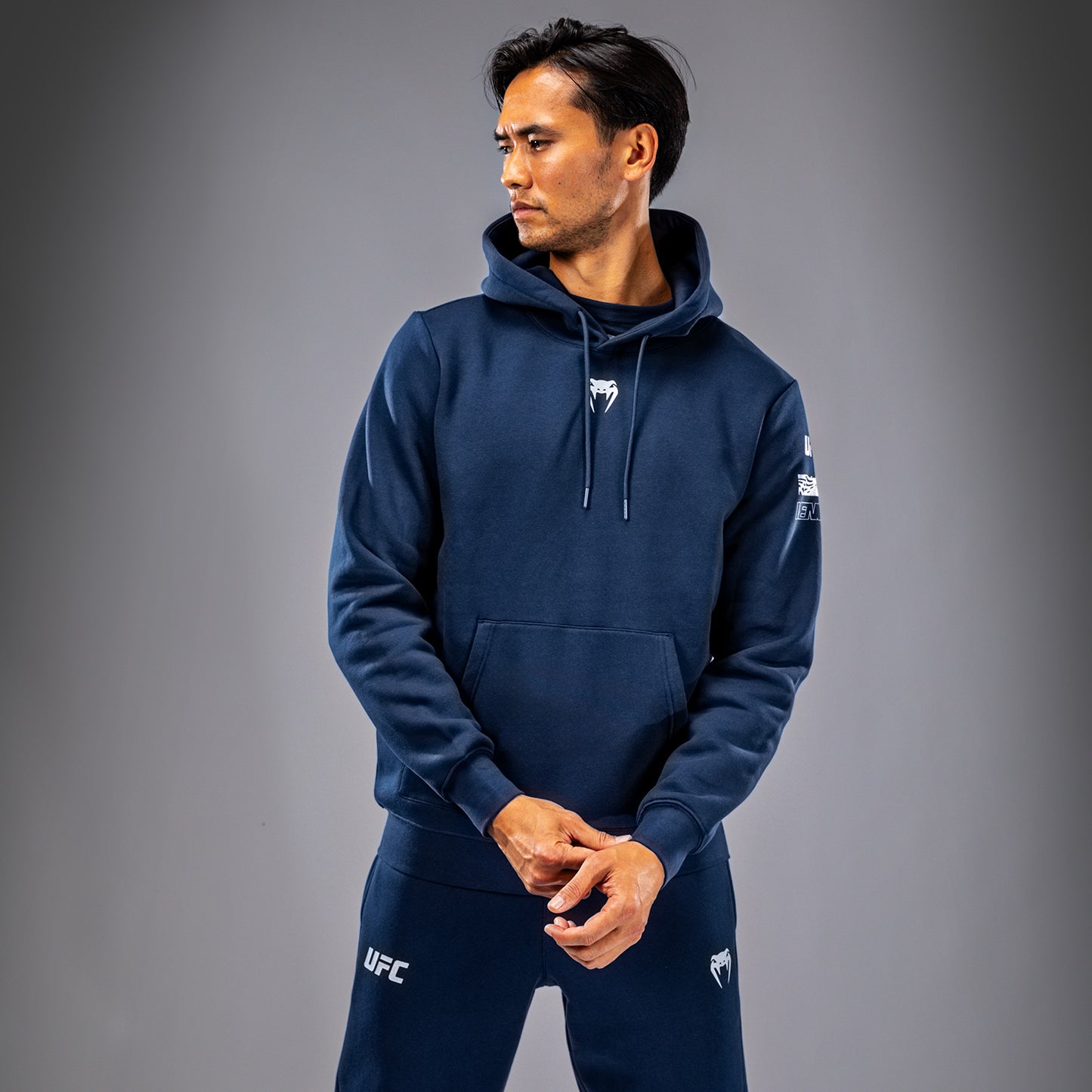 UFC Fusion by Venum Fight Week Sudadera con Capucha para Hombre - Solid Azul oceánico