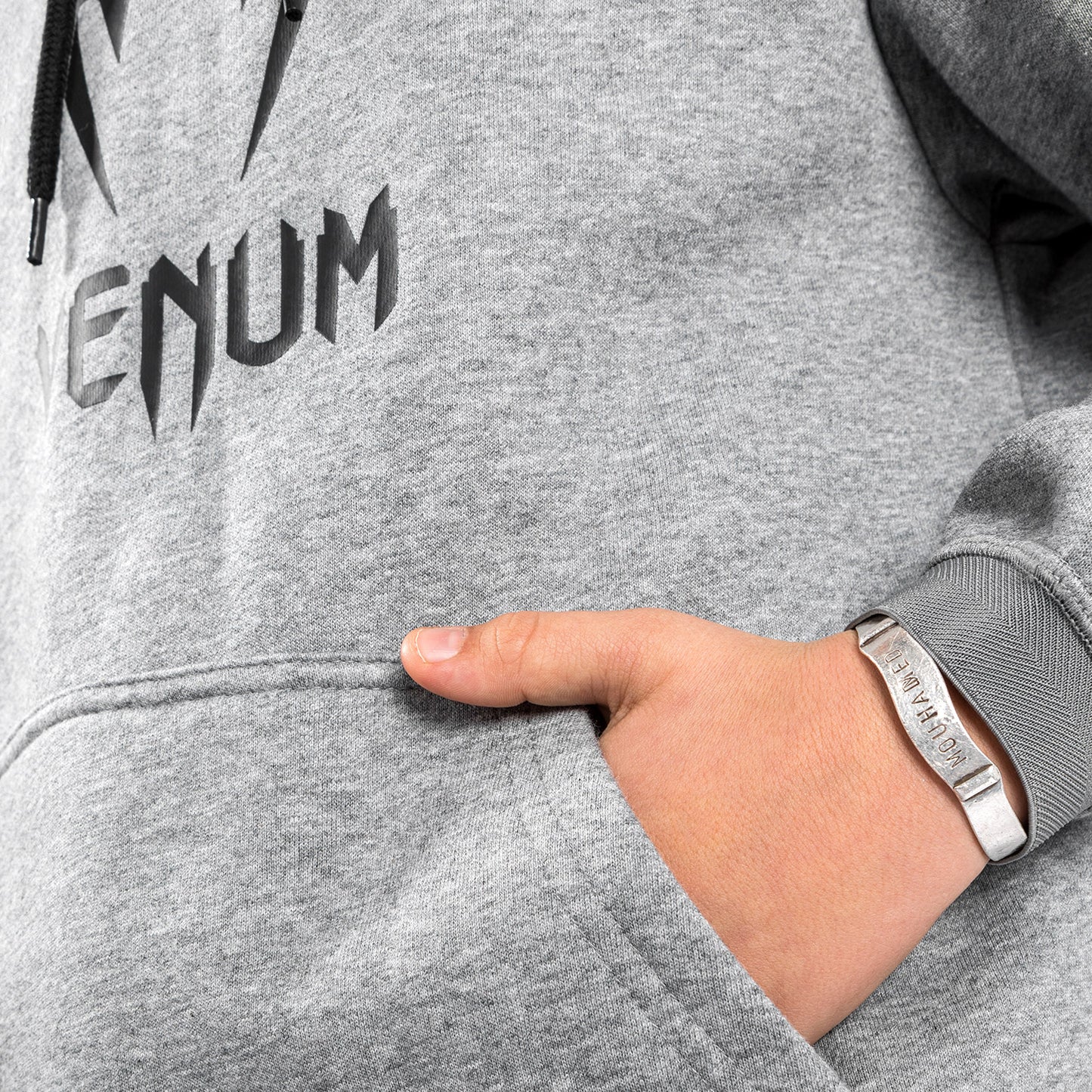 Sudadera con capucha Venum Classic - Para Niños - Gris Jaspeado Claro