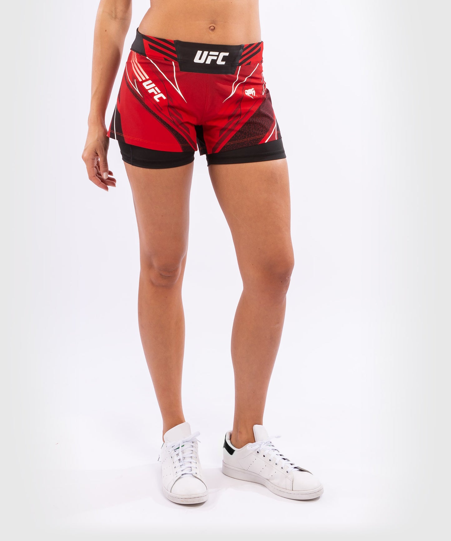 Pantalón De Mma Para Mujer UFC Venum Authentic Fight Night – Modelo Corto - Rojo