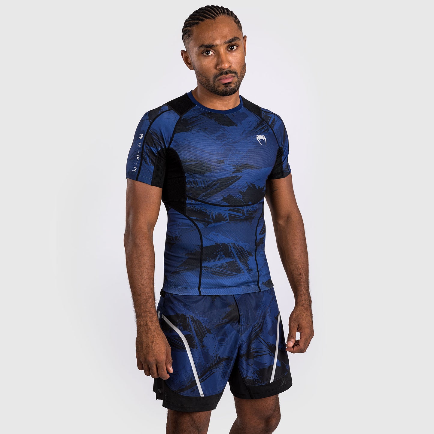 Venum Electron 3.0  Lycra Manga Corta - Azul Marino
