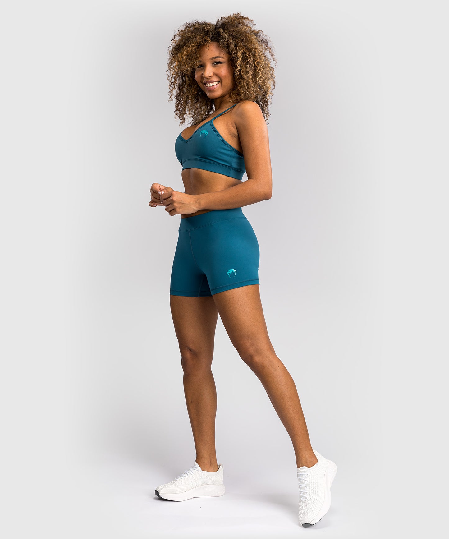Venum x Demi Pantalones Cortos Vale Tudo Mujer - Azul Azur